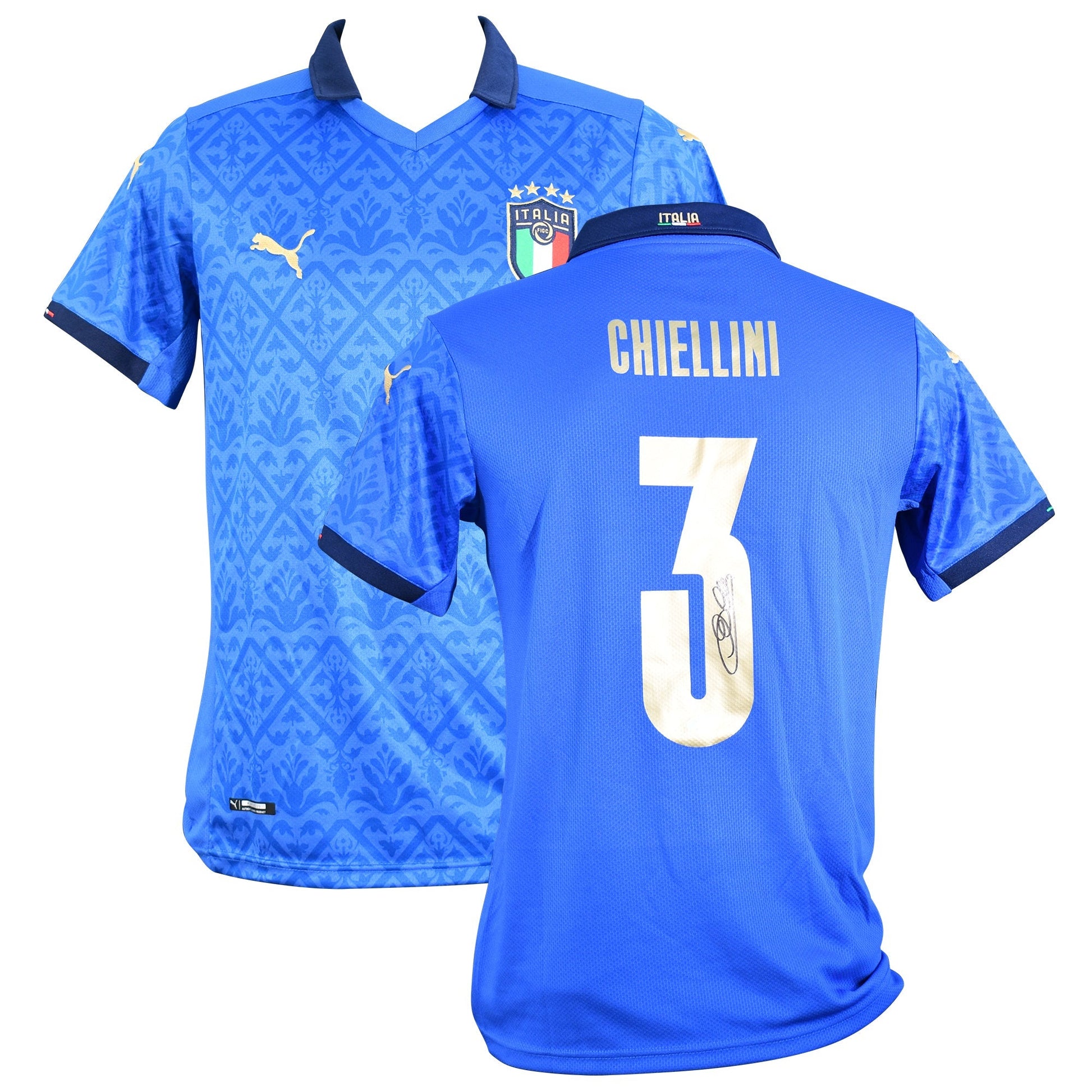Giorgio Chiellini Signed Italy Authentic Jersey Certified by Beckett authentic-signatures