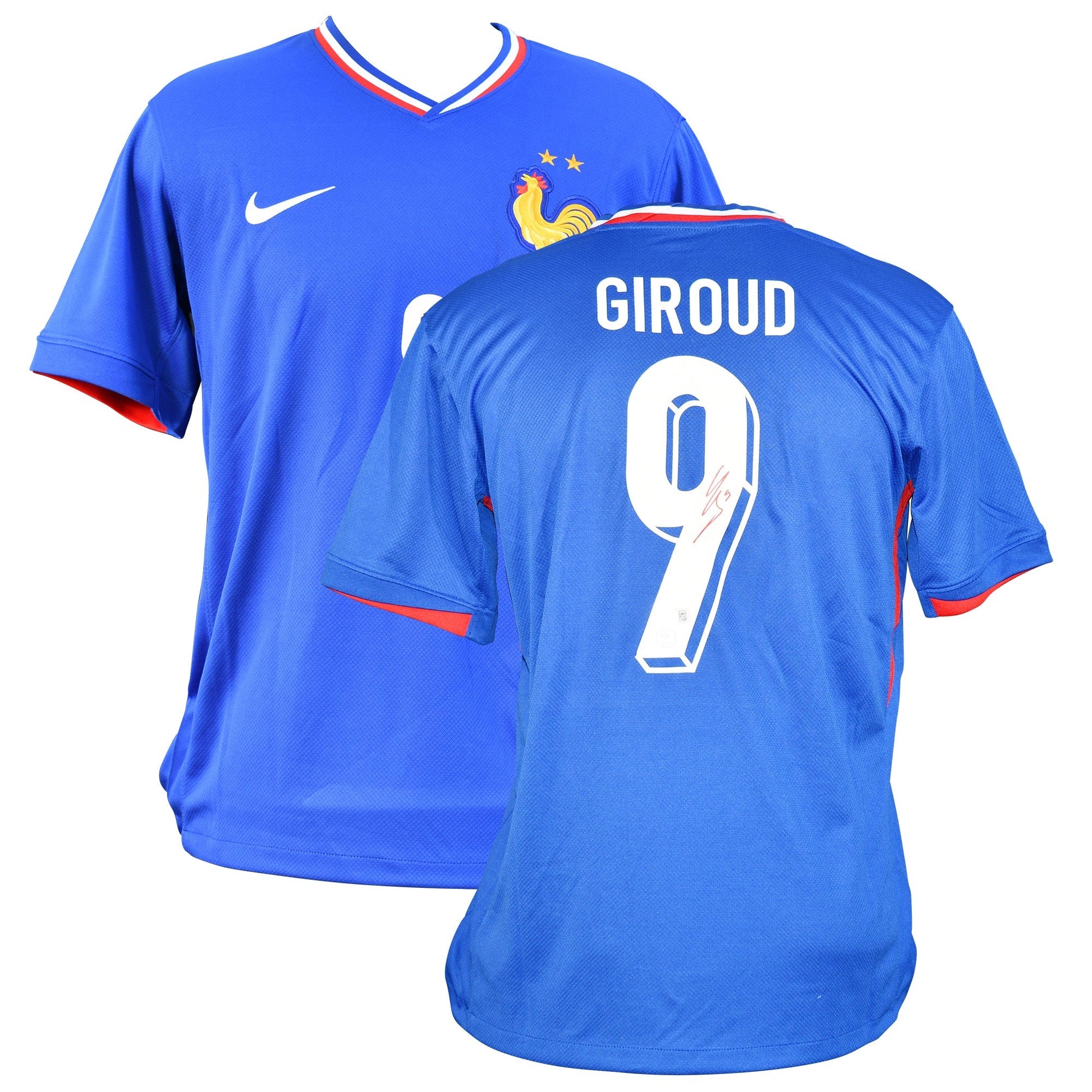 Olivier Giroud Signed France Authentic Nike Dri-Fit Jersey Certified by Beckett authentic-signatures
