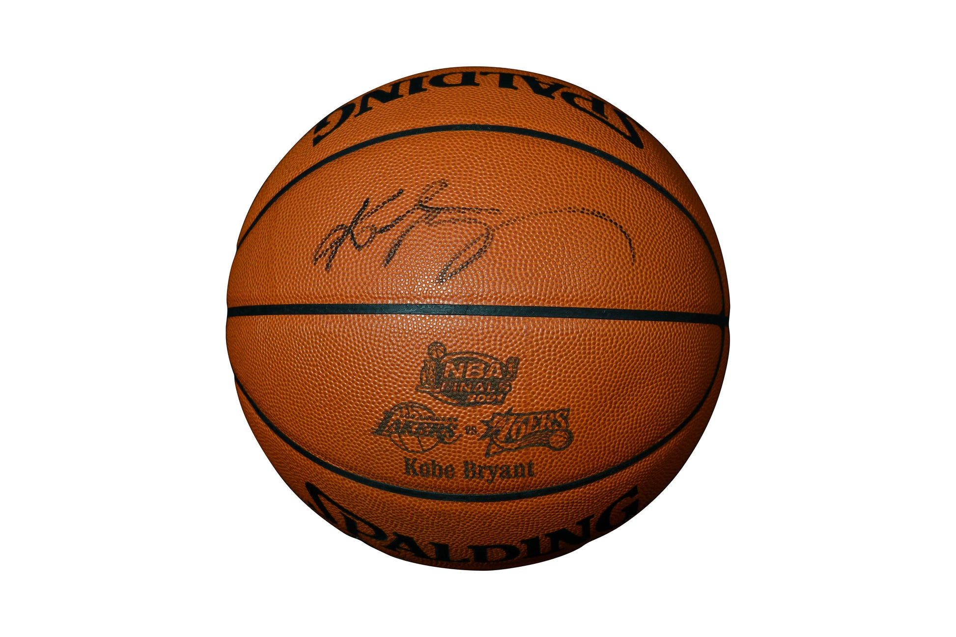 Kobe Bryant Signed Spalding 2001 NBA Finals Official Basketball authentic-signatures
