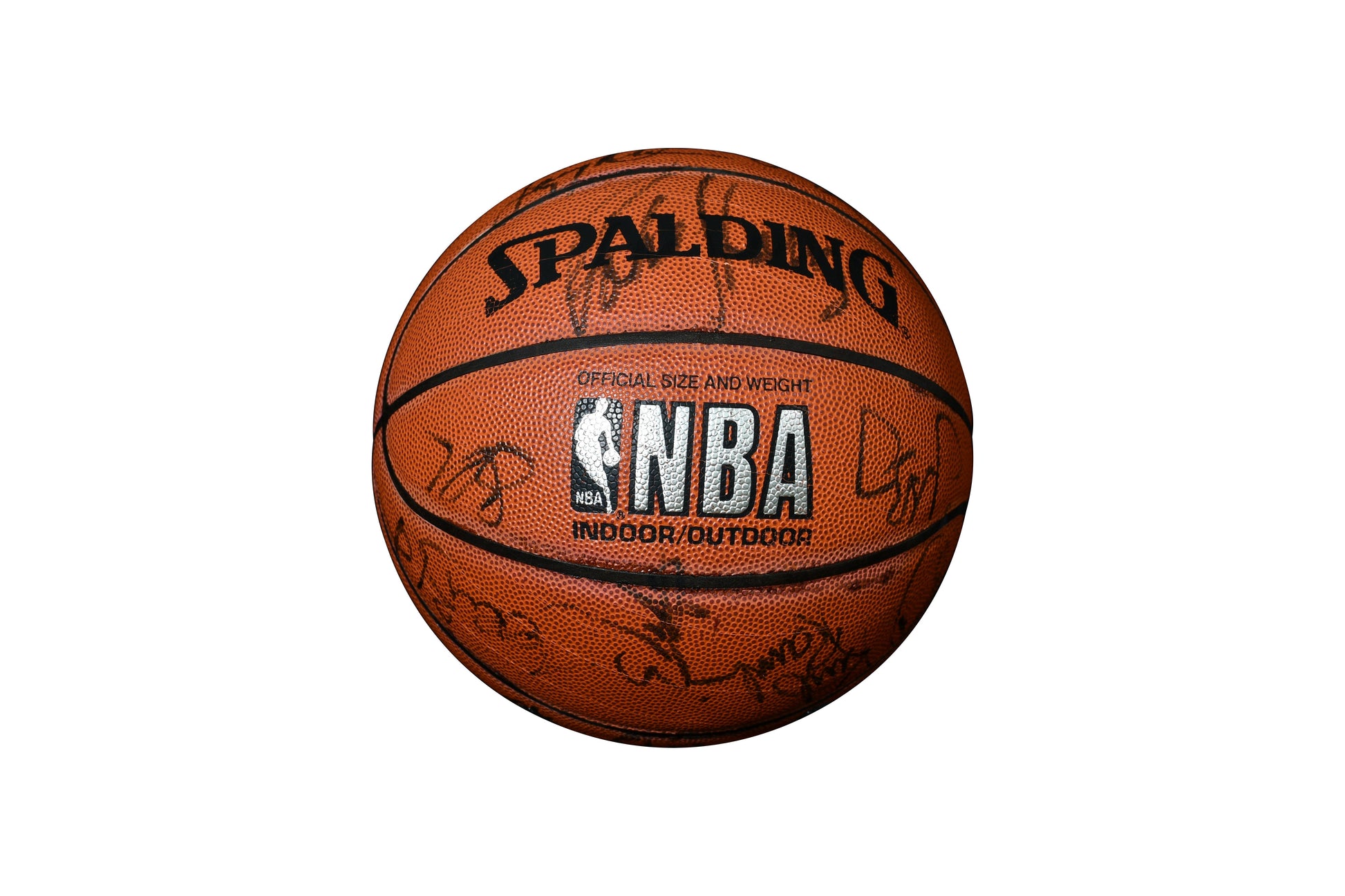 1997-98 Los Angeles Lakers Team Signed Basketball | Complete Roster (17 Signatures) authentic-signatures