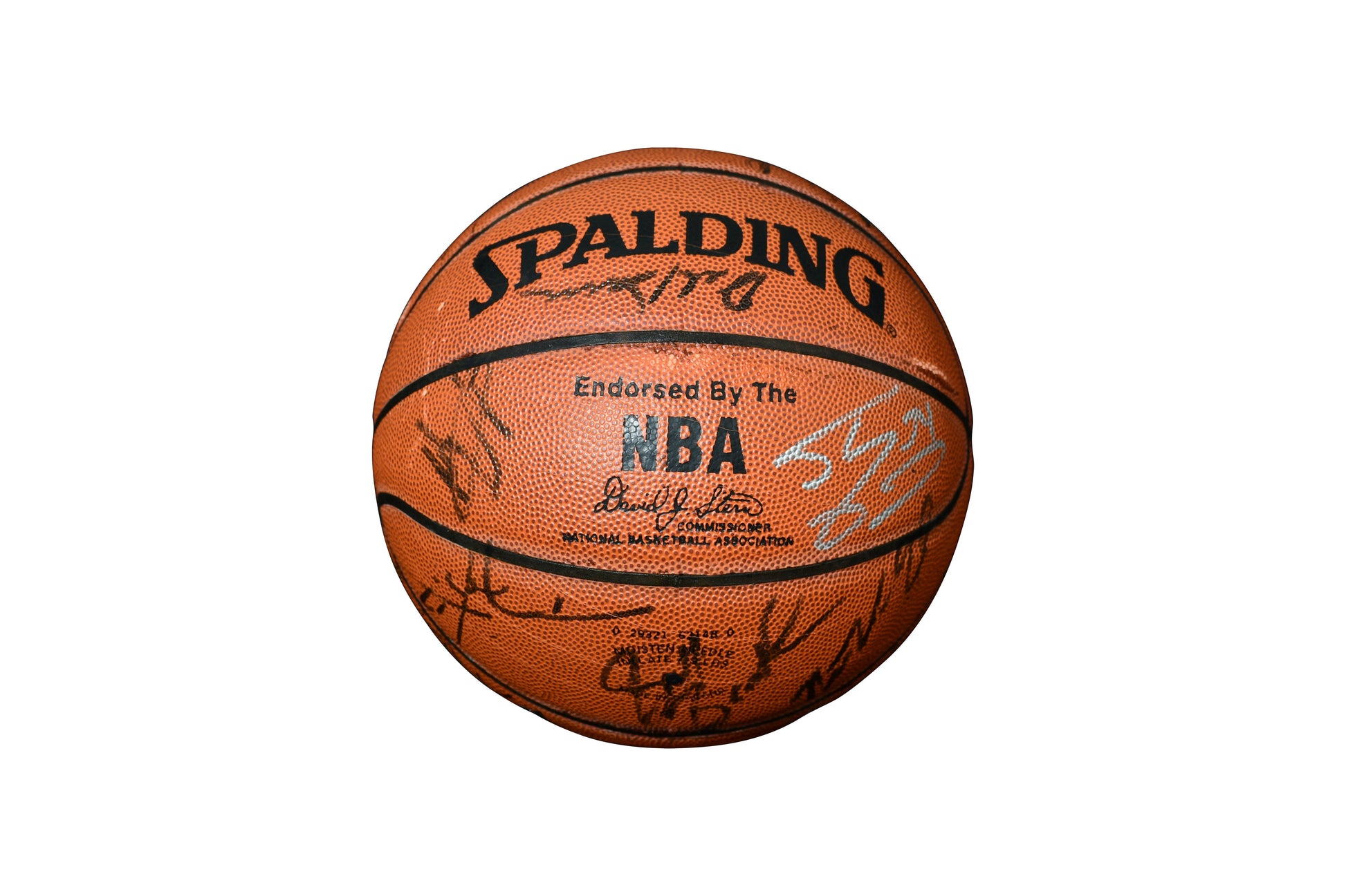 1997-98 Los Angeles Lakers Team Signed Basketball | Complete Roster (17 Signatures) authentic-signatures