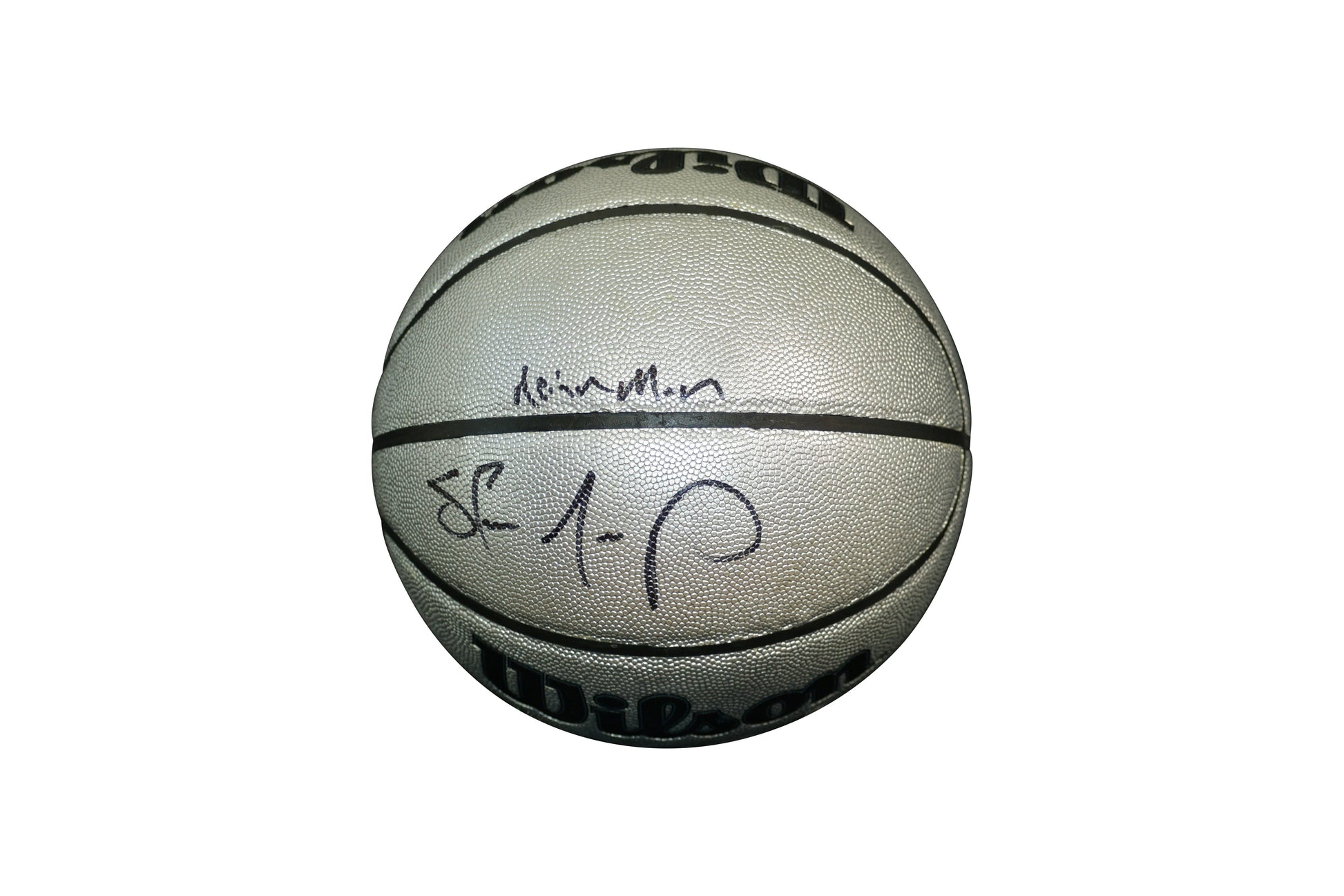 Basketball Platinum Edition avec "Reign Man" Signé par Shawn Kemp certifié par Beckett authentic-signatures