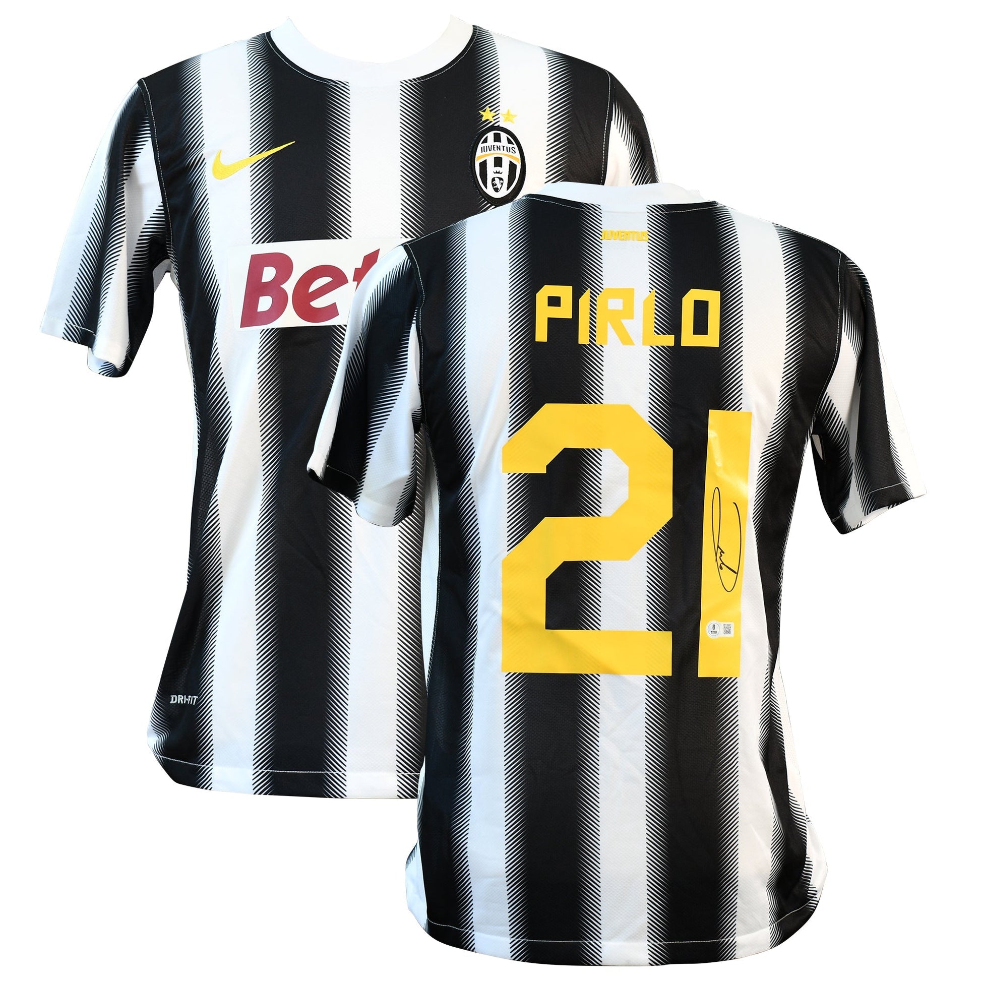 Andrea Pirlo Signed Juventus Nike Authentic Jersey Certified by Beckett authentic-signatures