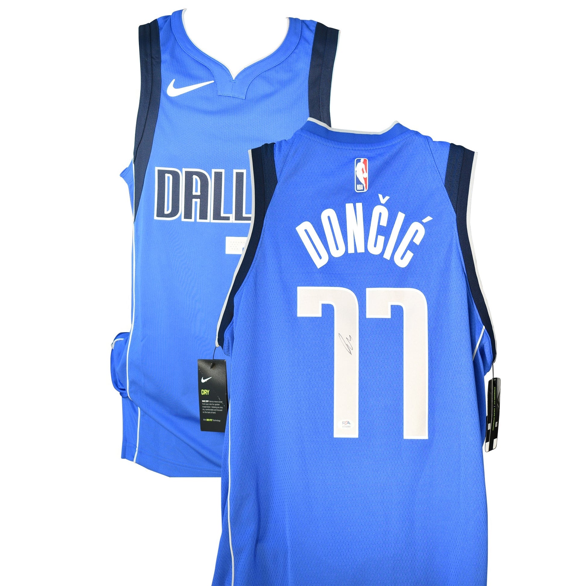 Luka Dončić Signed Dallas Mavericks Jersey Certified by PSA authentic-signatures