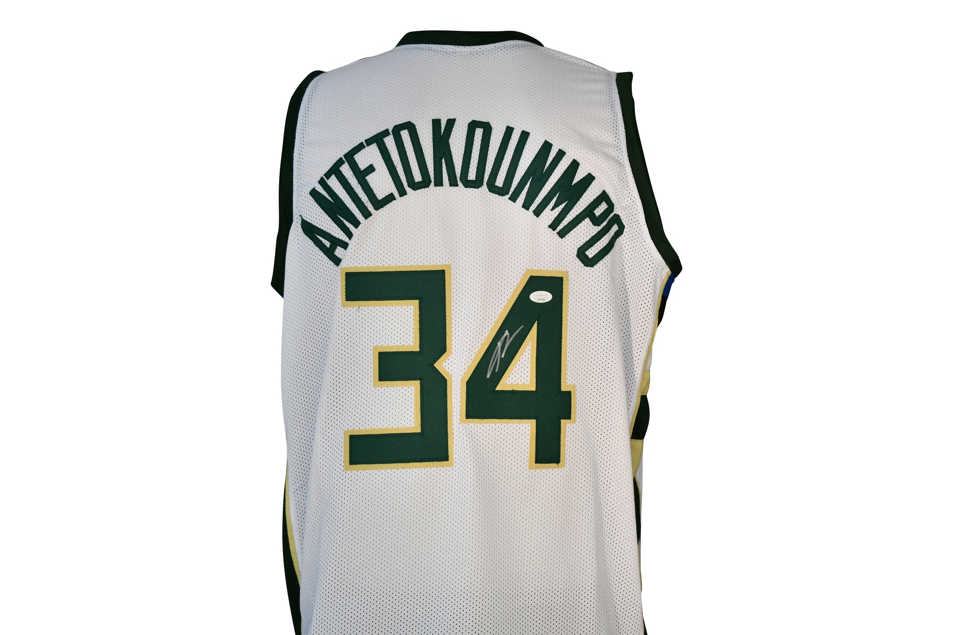 Maillot Custom Domicile Milwaukee Bucks signe par Giannis Antetokoumpo certifie par JSA authentic-signatures