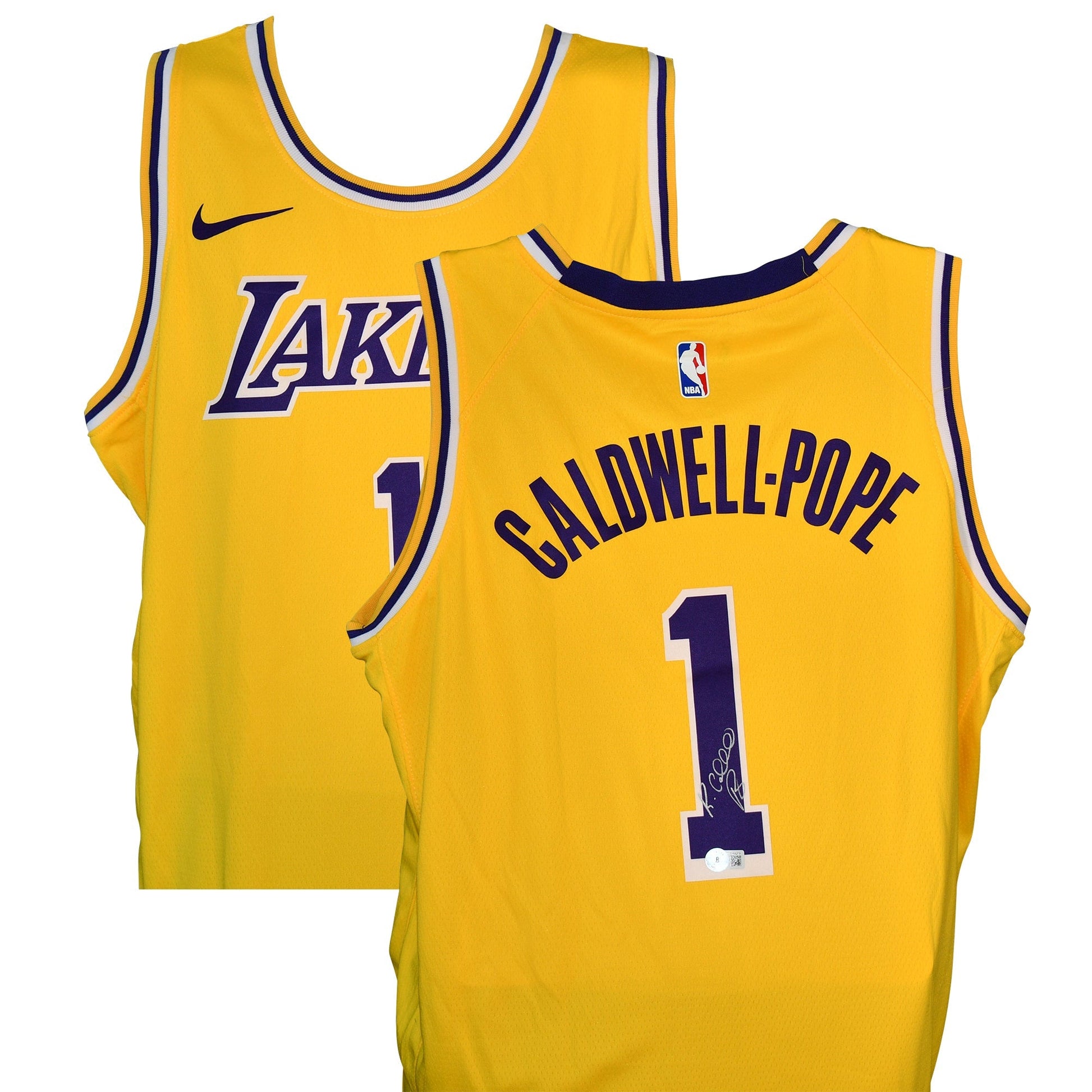 KENTAVIOUS CALDWELL-POPE SIGNED LAKERS JERSEY authentic-signatures