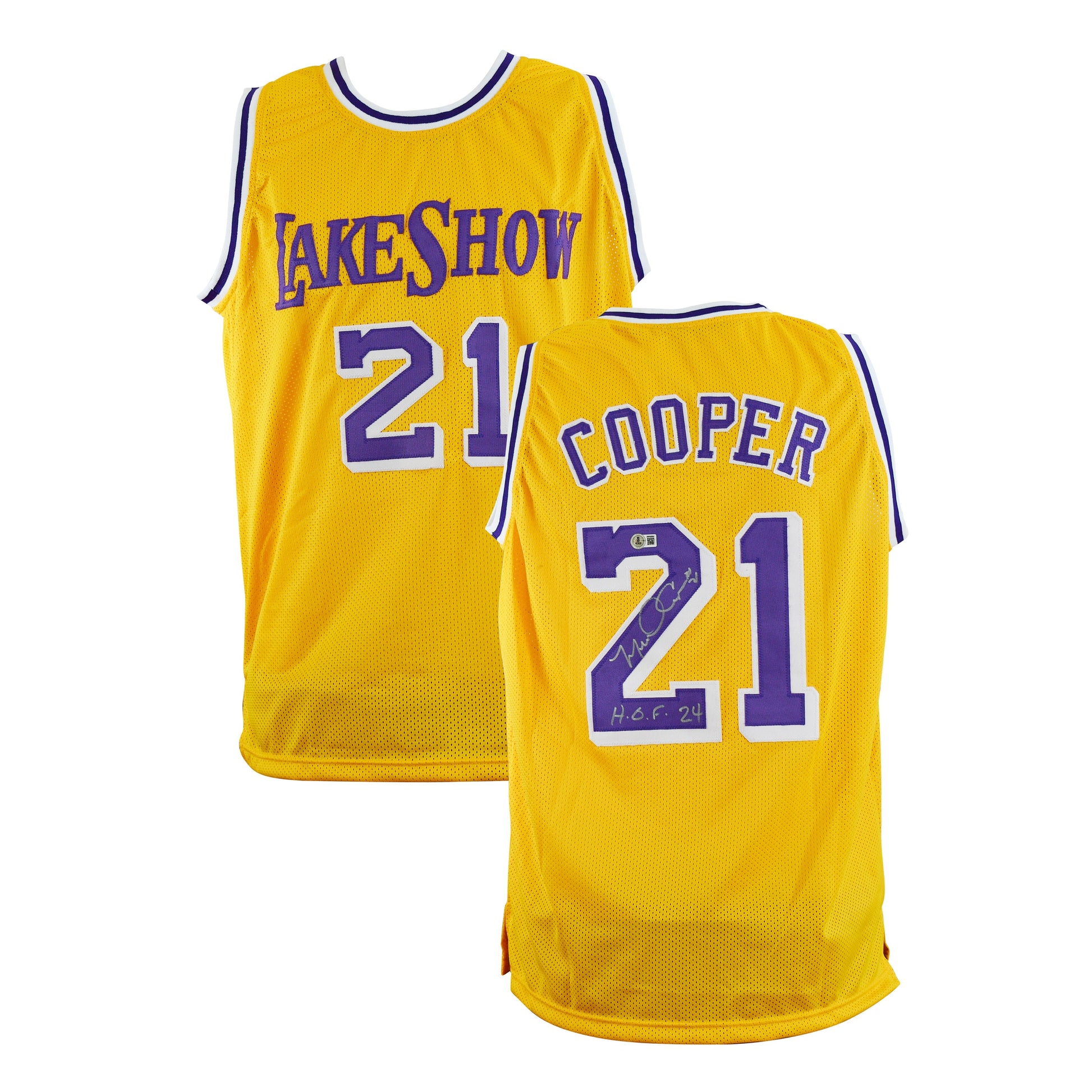 Michael Cooper Signed Los Angeles Lakers Jersey with HOF Inscription authentic-signatures