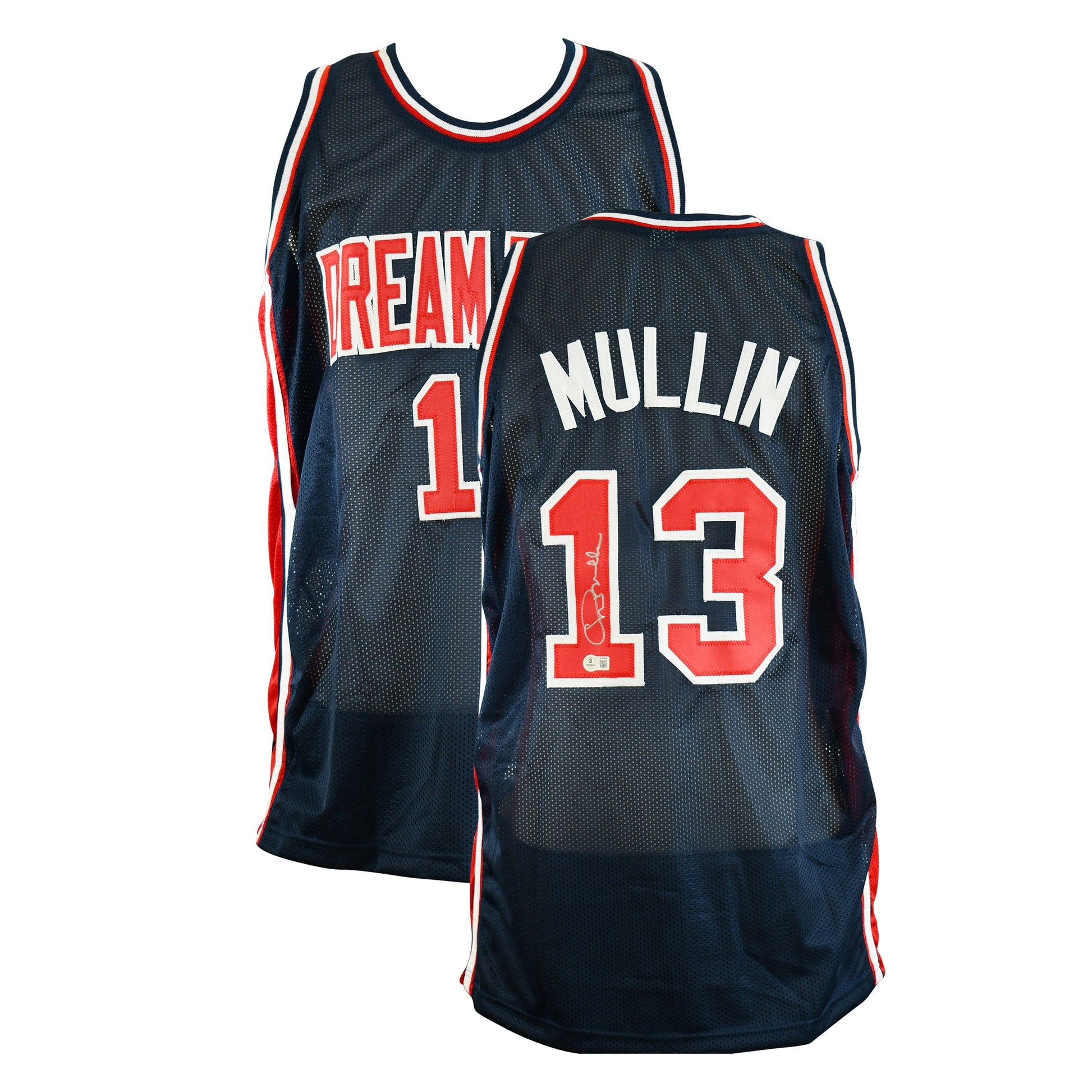 Chris Mullin Signed Team USA Jersey Certified by Beckett authentic-signatures
