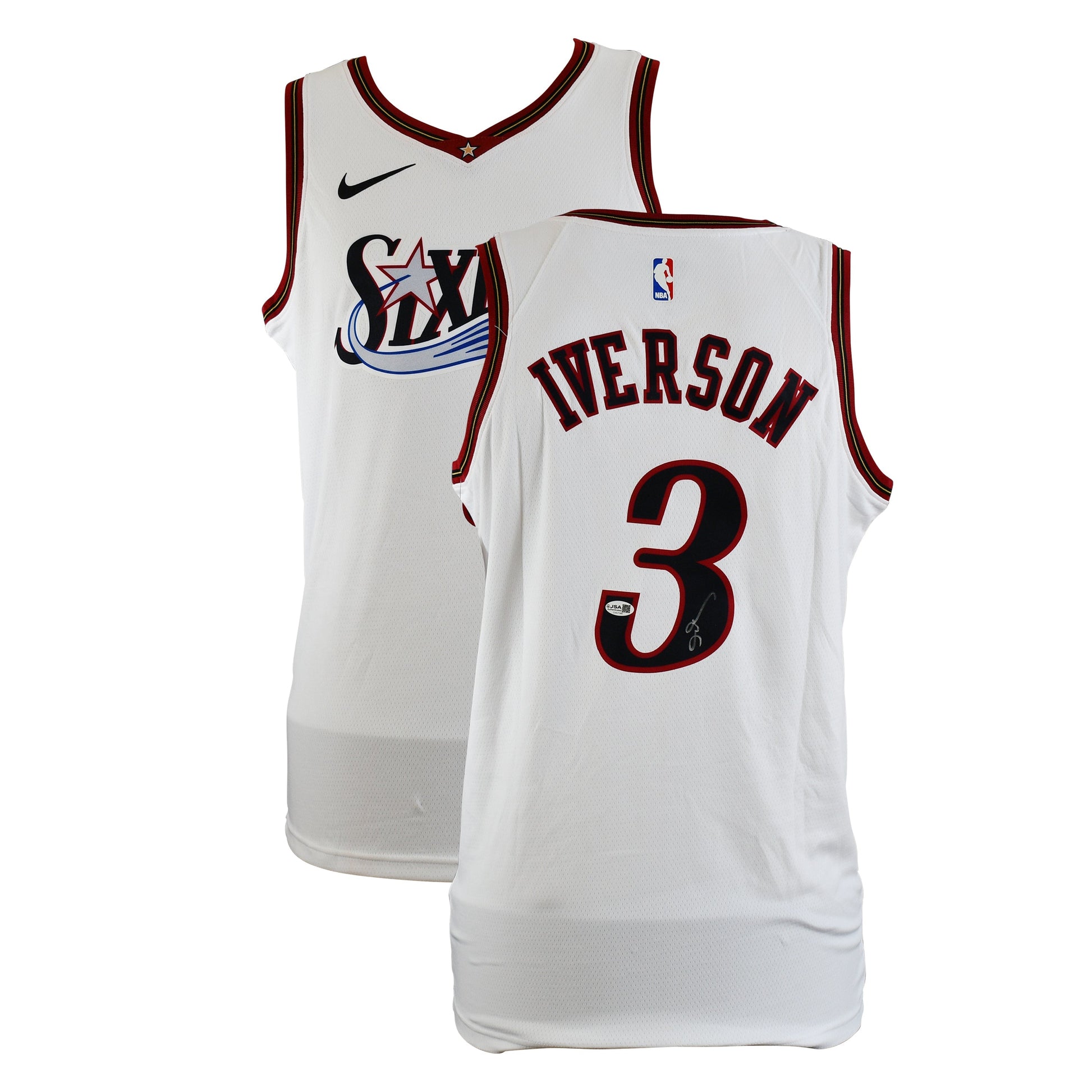 Allen Iverson Signed Philadelphia 76ers Mitchel and Ness Jersey authentic-signatures