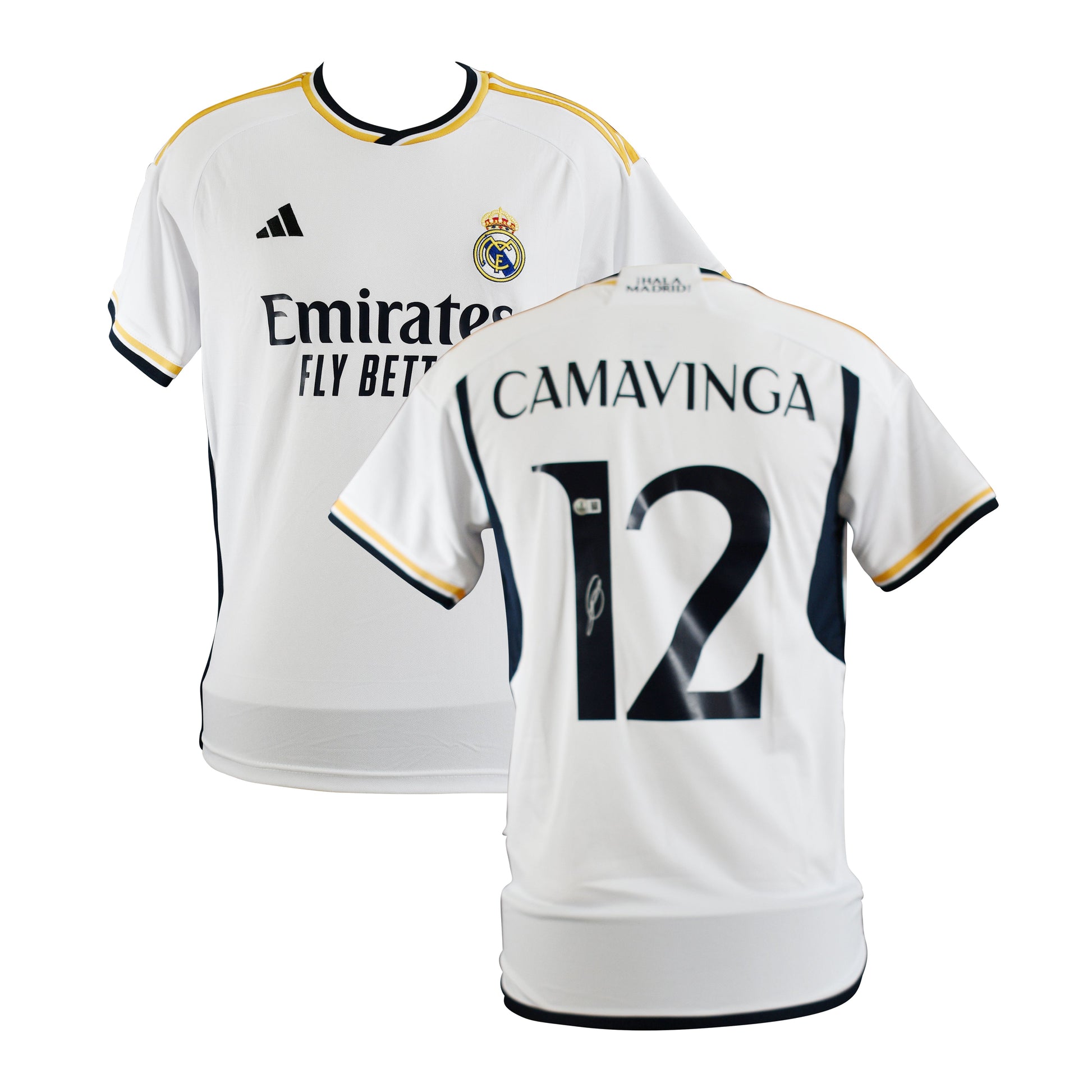 Eduardo Camavinga Signed Real Madrid Jersey Certified by Beckett authentic-signatures