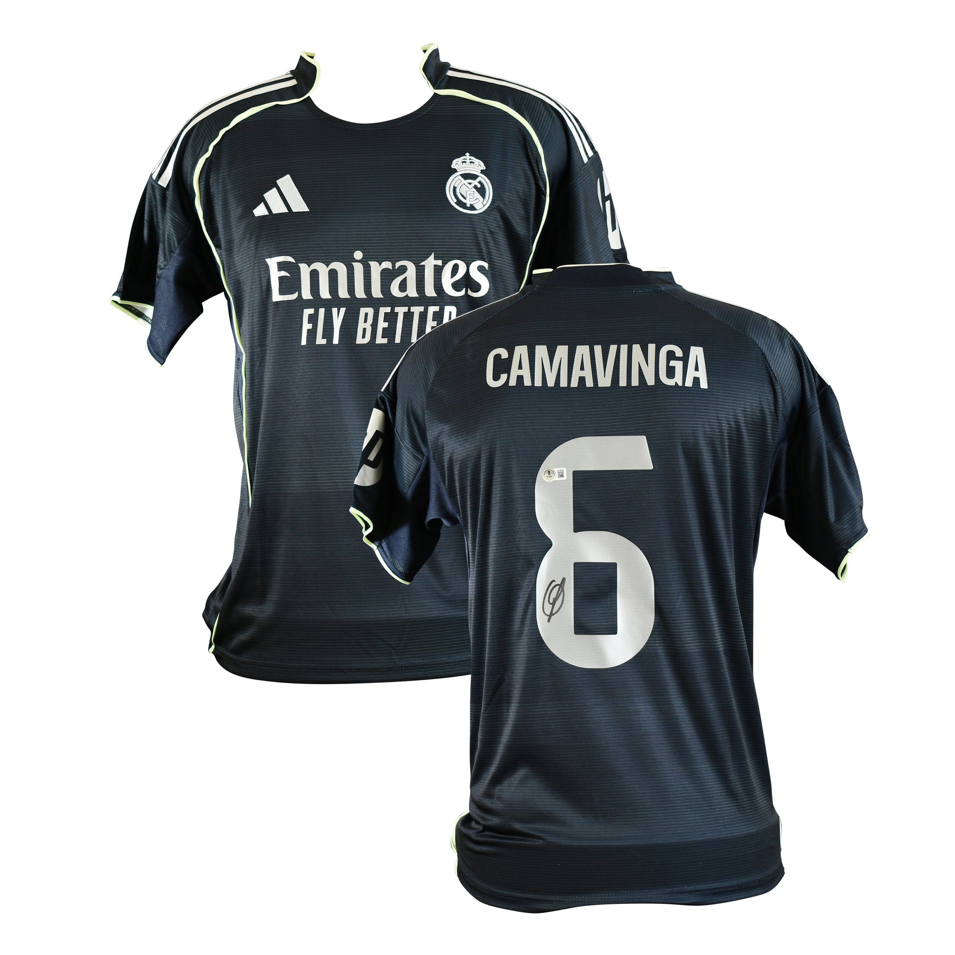 Eduardo Camavinga Signed Real Madrid Jersey Certified by Beckett authentic-signatures