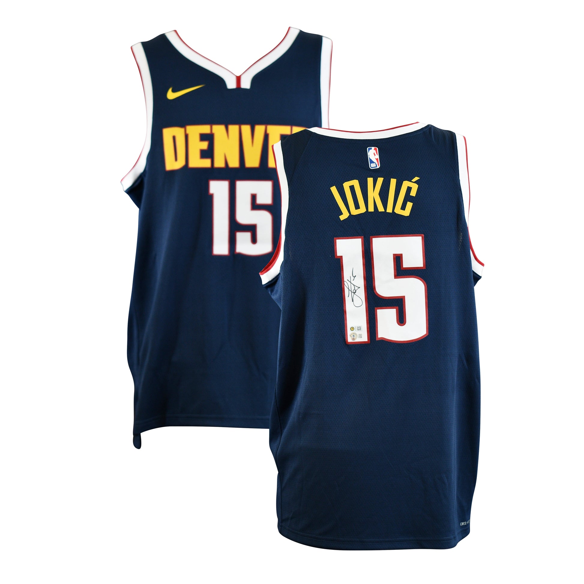 Nikola Jokic Signed Denver Nuggets Swingman Jersey Certified by Beckett authentic-signatures