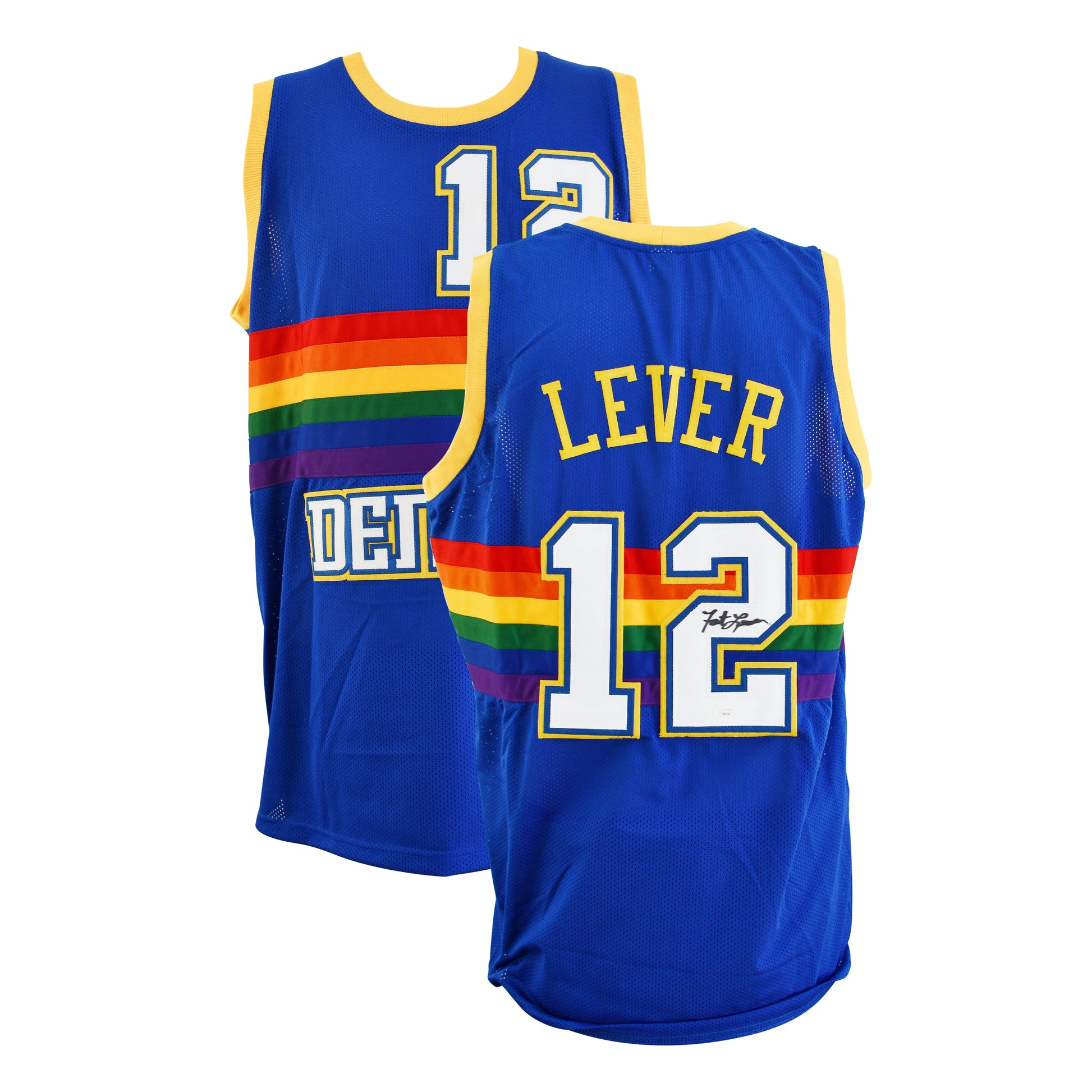 Fat Lever Signed Denver Nuggets Jersey Certified by JSA authentic-signatures