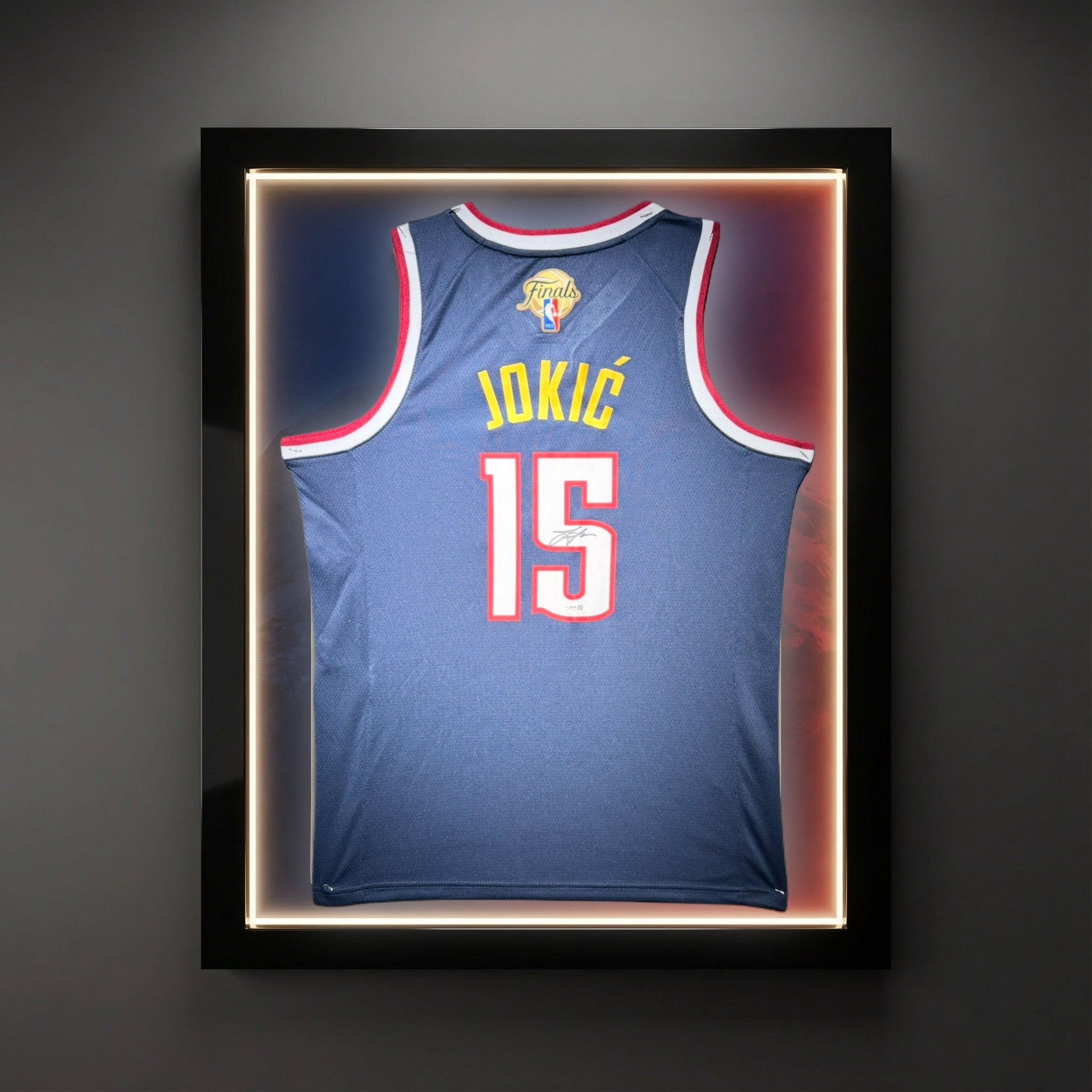 Nikola Jokic Signed Denver Nuggets Jersey W/Finals Patch Certified by JSA authentic-signatures