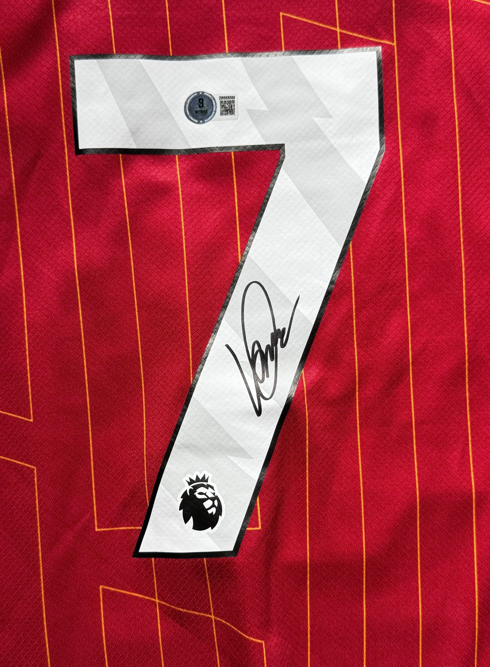 Maillot Domicile signe par Luis Diaz Liverpool  FC 2023-24 Certifie par Beckett authentic-signatures