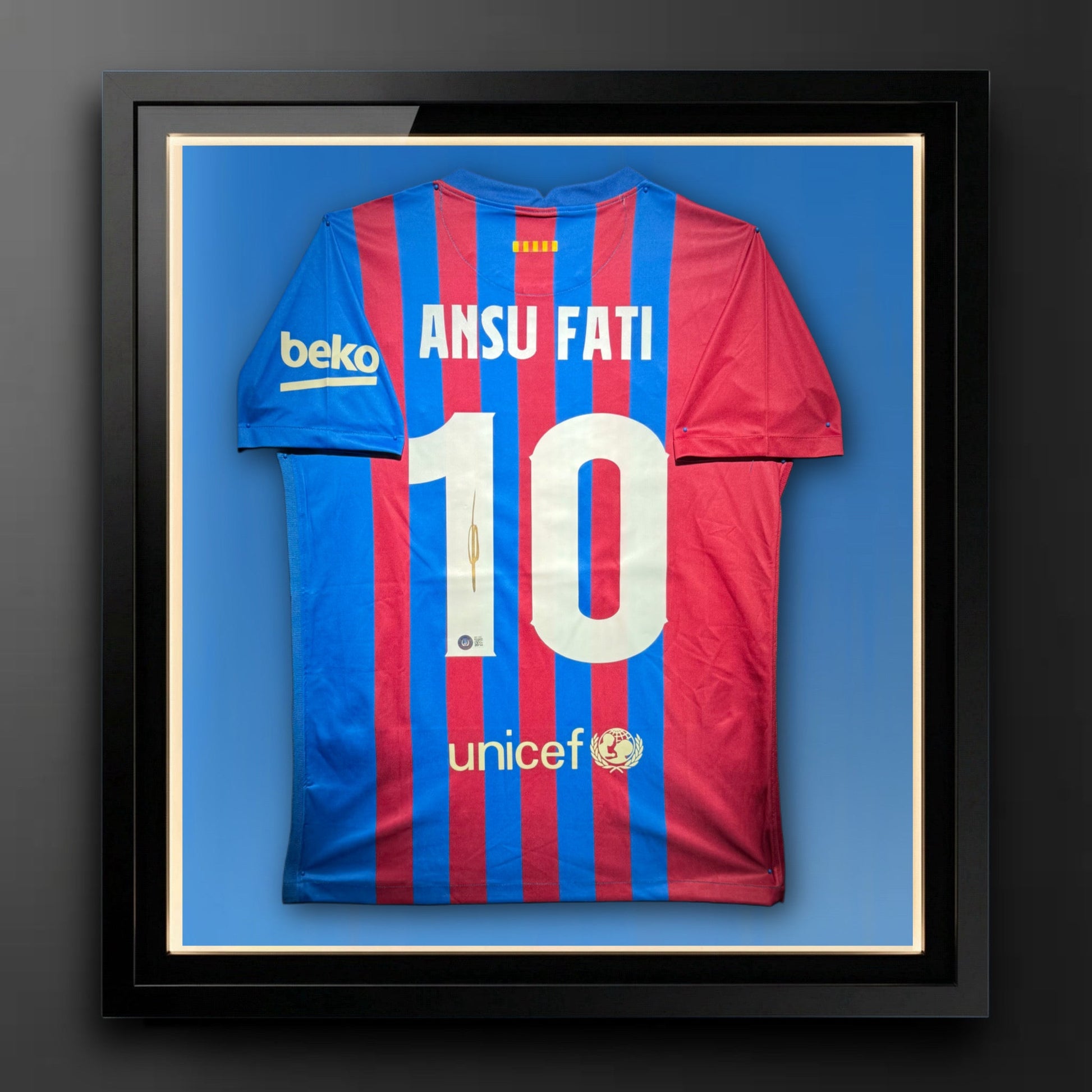 Ansu Fati Signed FC Barcelona Authentic Jersey Certified by Beckett authentic-signatures