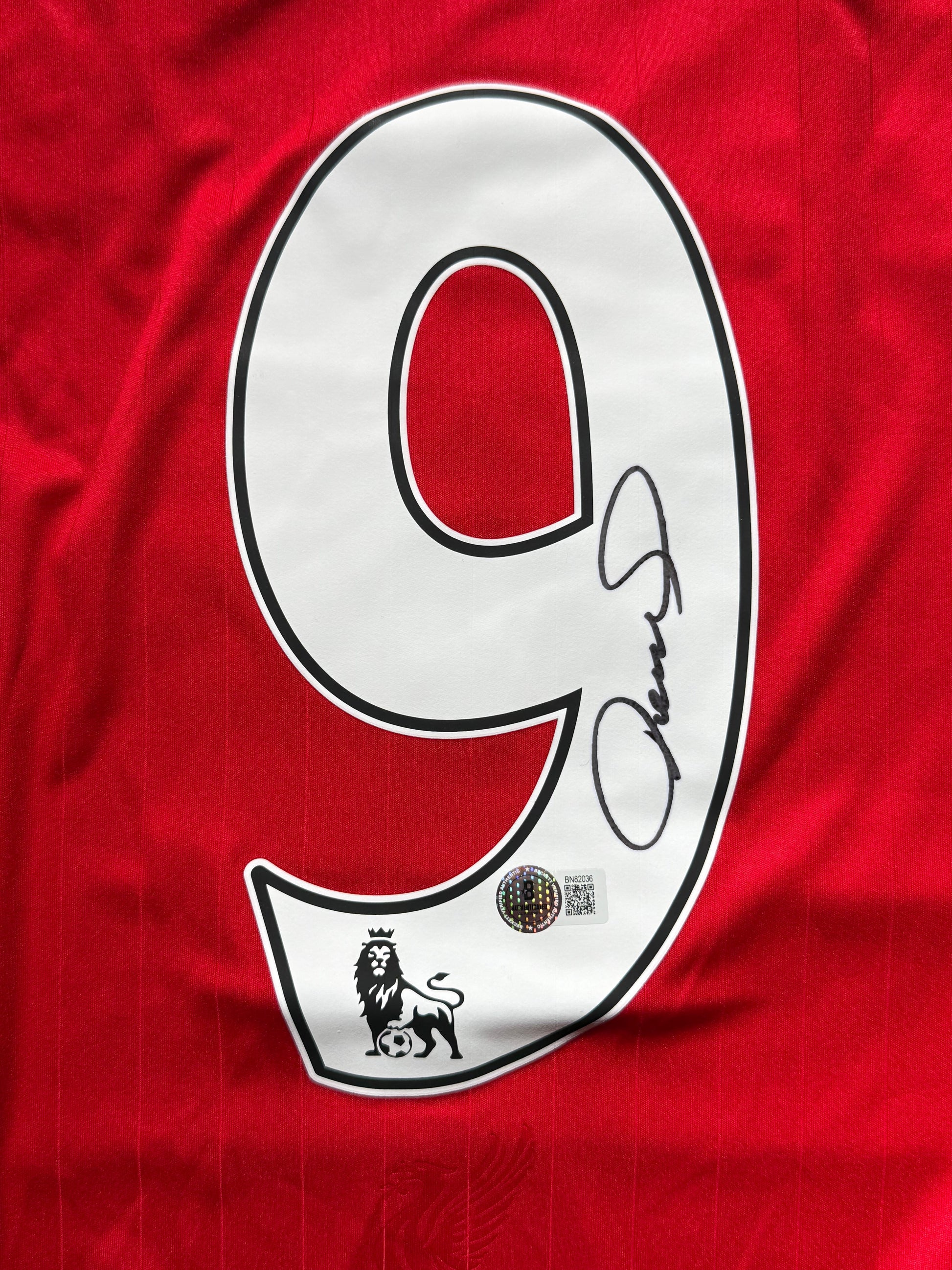 Maillot Finale Champions League 2007 Domicile signe par Fernando Torres Liverpool FC Certifie par Beckett authentic-signatures