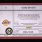 CARTE EXCEPTIONNELLE Edition Limitée 53/100 comprenant Piece de Maillot de Match 24 porté et Signature de Kobe Bryant 2009-10 Timeless Treasures Materials Jerseys Ink #1 authentic-signatures