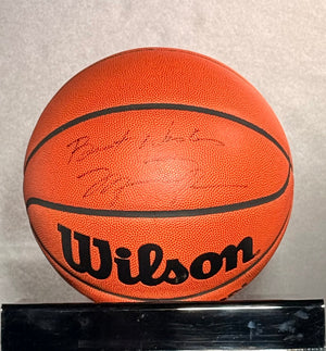 Basketball "Best Wishes" signe par Michael Jordan certifie par Beckett authentic-signatures