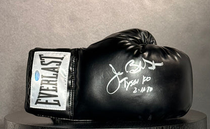 "TYSON KO 2-11-90" Gant Droit EVERLAST signé par James"Buster"Douglas  certifiée par SCHWARTZ authentic-signatures