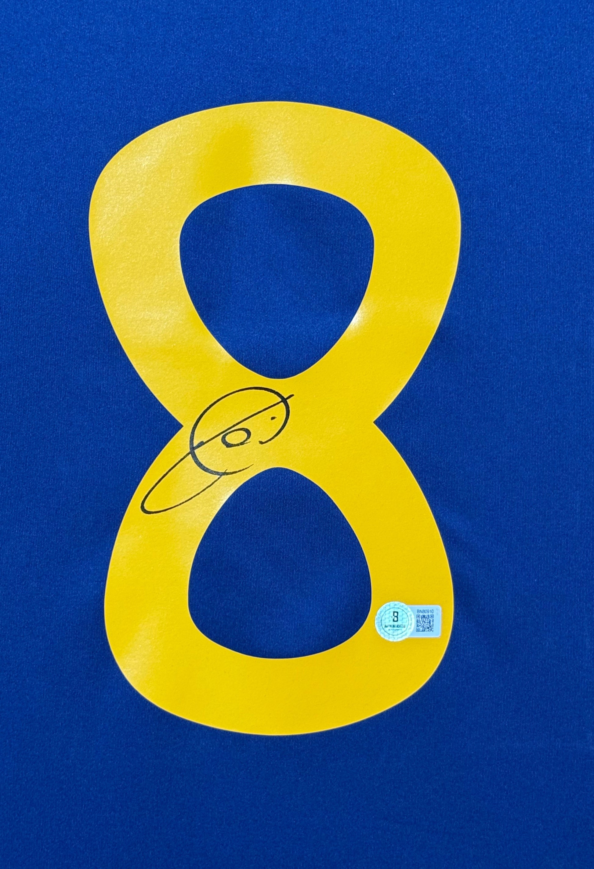 Maillot Autentique Finale Coupe du Monde 2010 signé par Xavi Hernandez et certifié par Beckett authentic-signatures