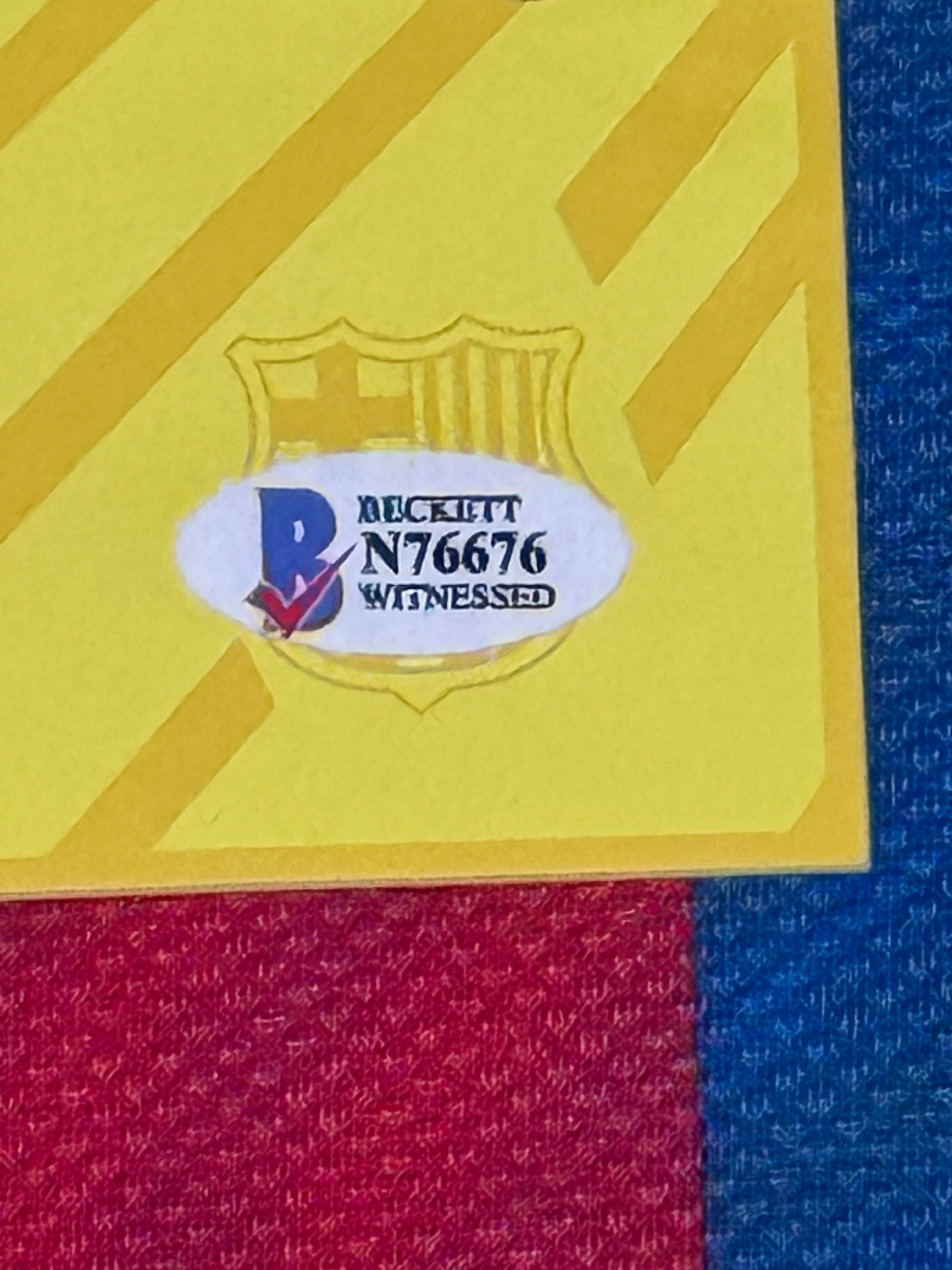 Maillot Domicile Fc Barcelone signe par Lionel Messi et Certifie par Beckett authentic-signatures