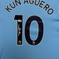 Maillot Domicile Manchester City FC signé par Sergio Aguero Certifie par Beckett authentic-signatures