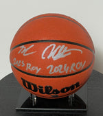 Basketball Authentique San Antonio Spurs Double signatures "ROY2024-ROY2025" par Victor Wembanyama et Stephon Castle et certifie par Fanatics authentic-signatures