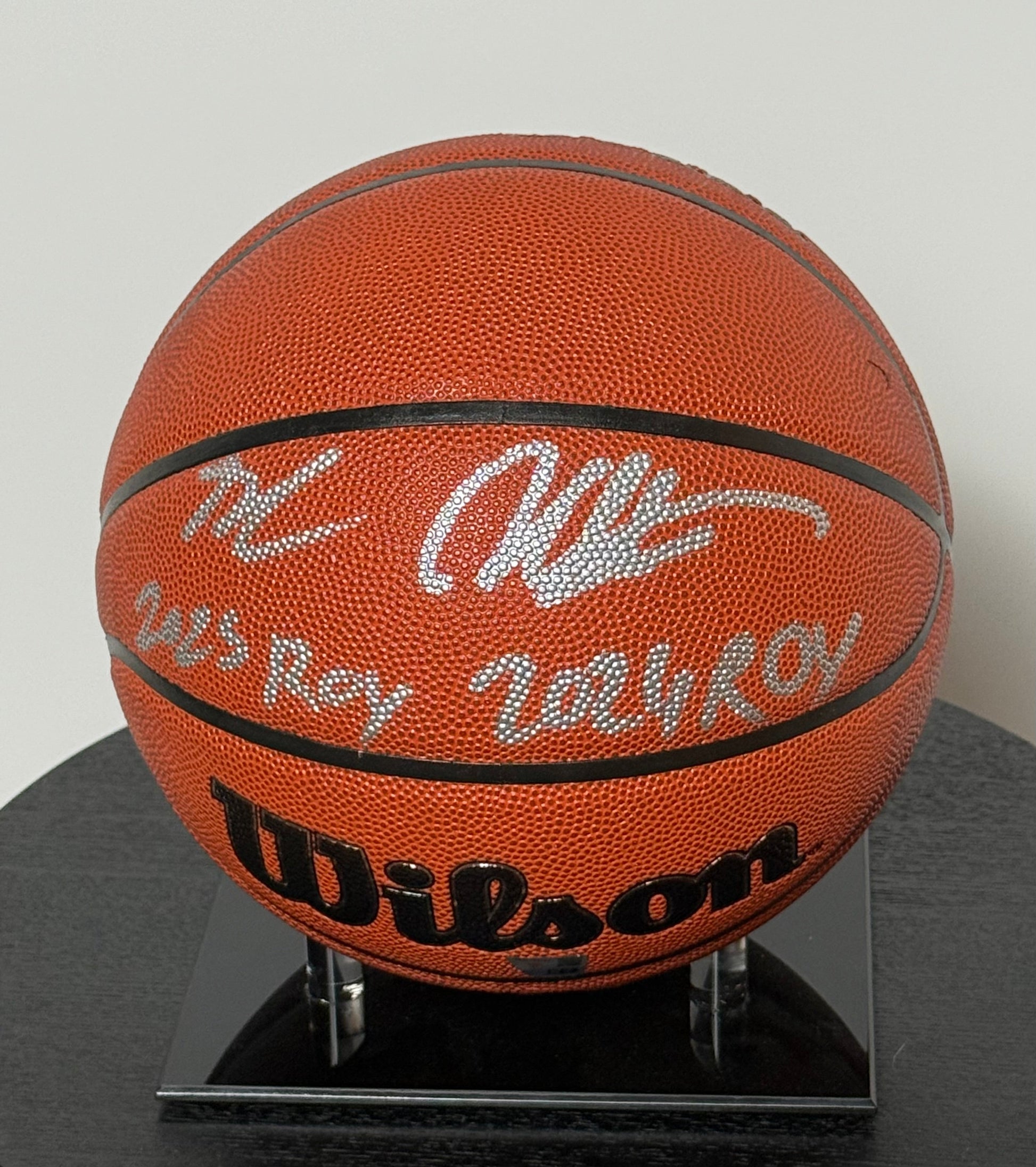 Basketball Authentique San Antonio Spurs Double signatures "ROY2024-ROY2025" par Victor Wembanyama et Stephon Castle et certifie par Fanatics authentic-signatures