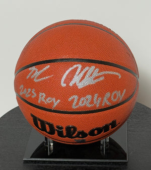 Basketball Authentique San Antonio Spurs Double signatures "ROY2024-ROY2025" par Victor Wembanyama et Stephon Castle et certifie par Fanatics authentic-signatures