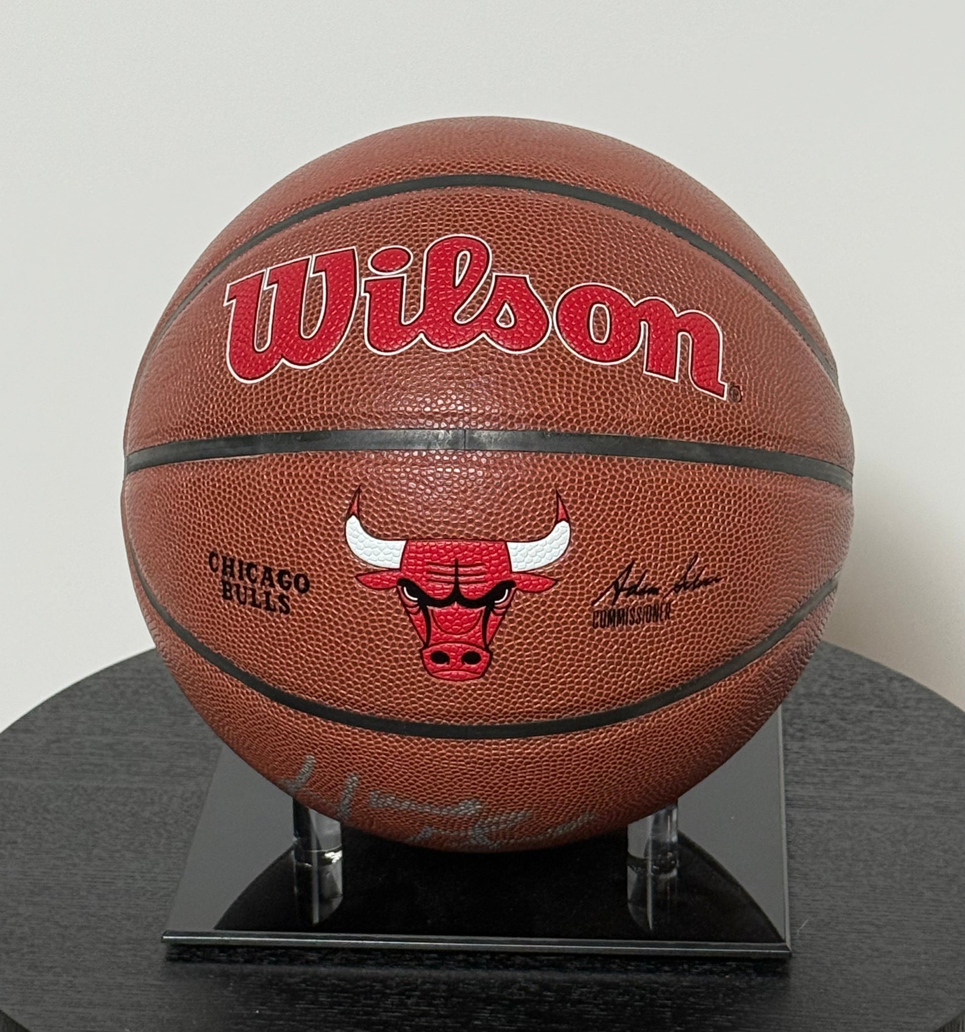 Basketball Authentique des Chicago Bulls signe par Horace Grant et certifiée par Schwartz authentic-signatures