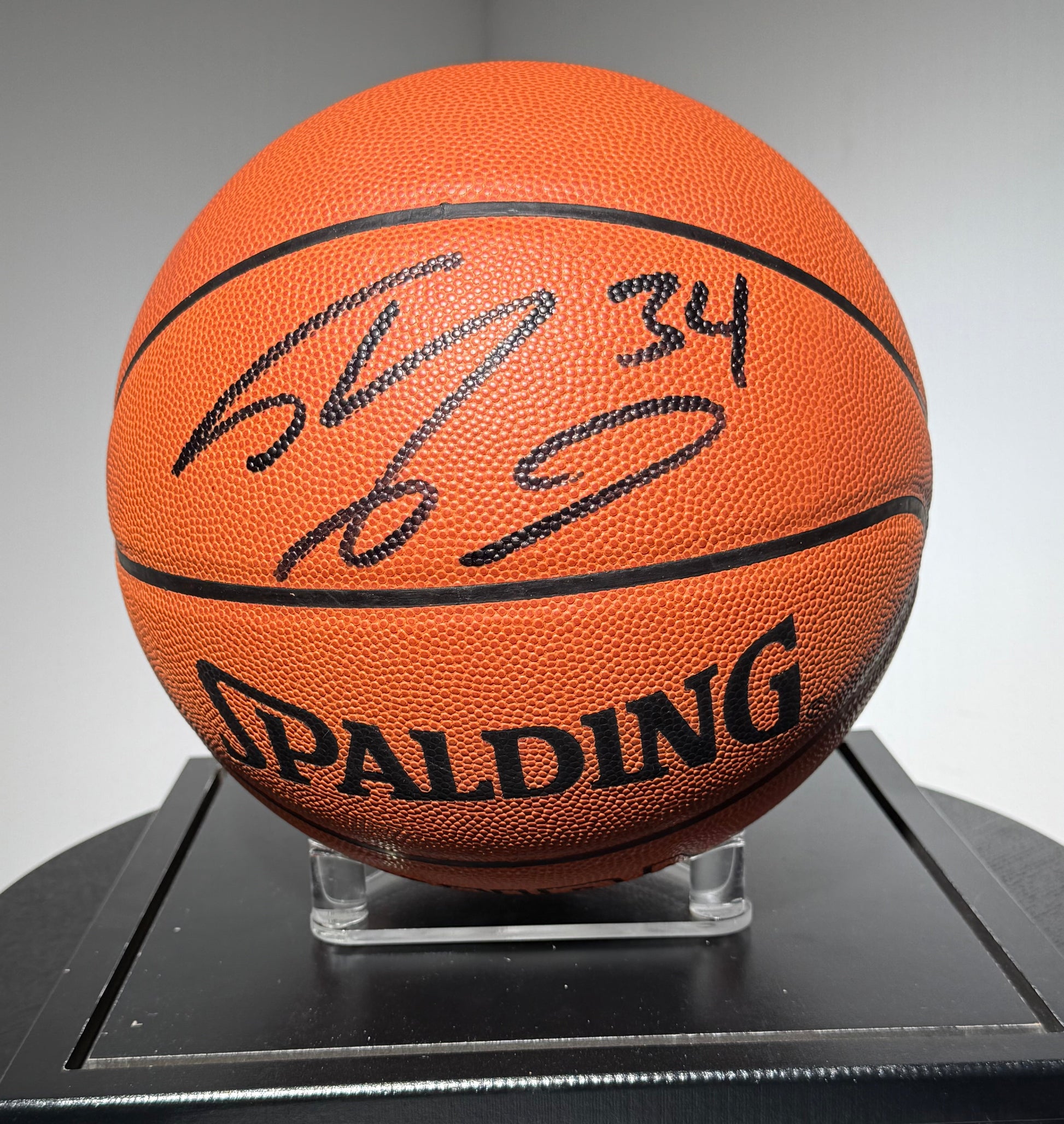 Basketball avec Rare "34 "signe par Shaquille O'Neal certifie par Beckett authentic-signatures
