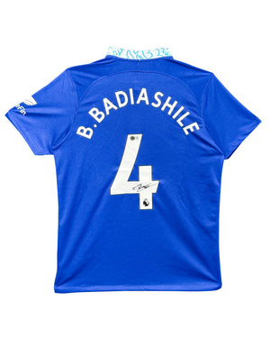 Maillot Domicile signe par Benoit Badiashile Chelsea FC 2020-21 Certifie par Beckett authentic-signatures