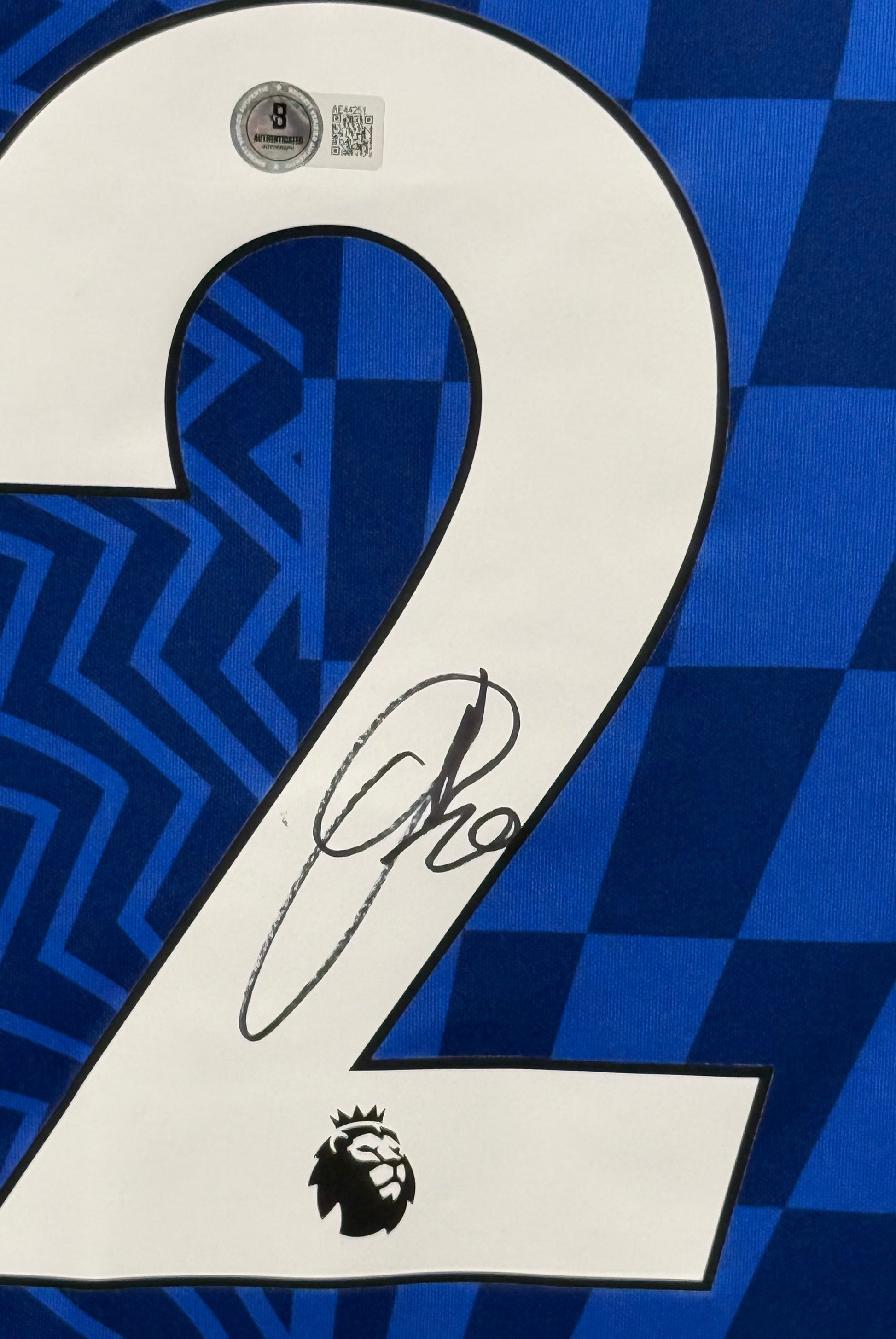 Maillot Domicile signe par HUDSON ODOI  Chelsea FC 2021-22 Certifie par Beckett authentic-signatures