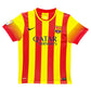 Maillot exterieur FC Barcelone 2013-14 signe par Xavi Hernandez Certifie par Beckett authentic-signatures