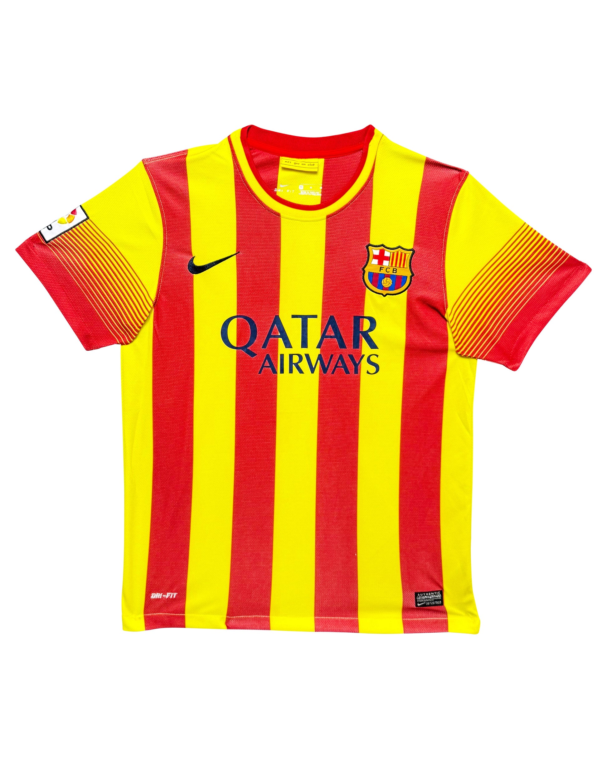 Maillot exterieur FC Barcelone 2013-14 signe par Xavi Hernandez Certifie par Beckett authentic-signatures