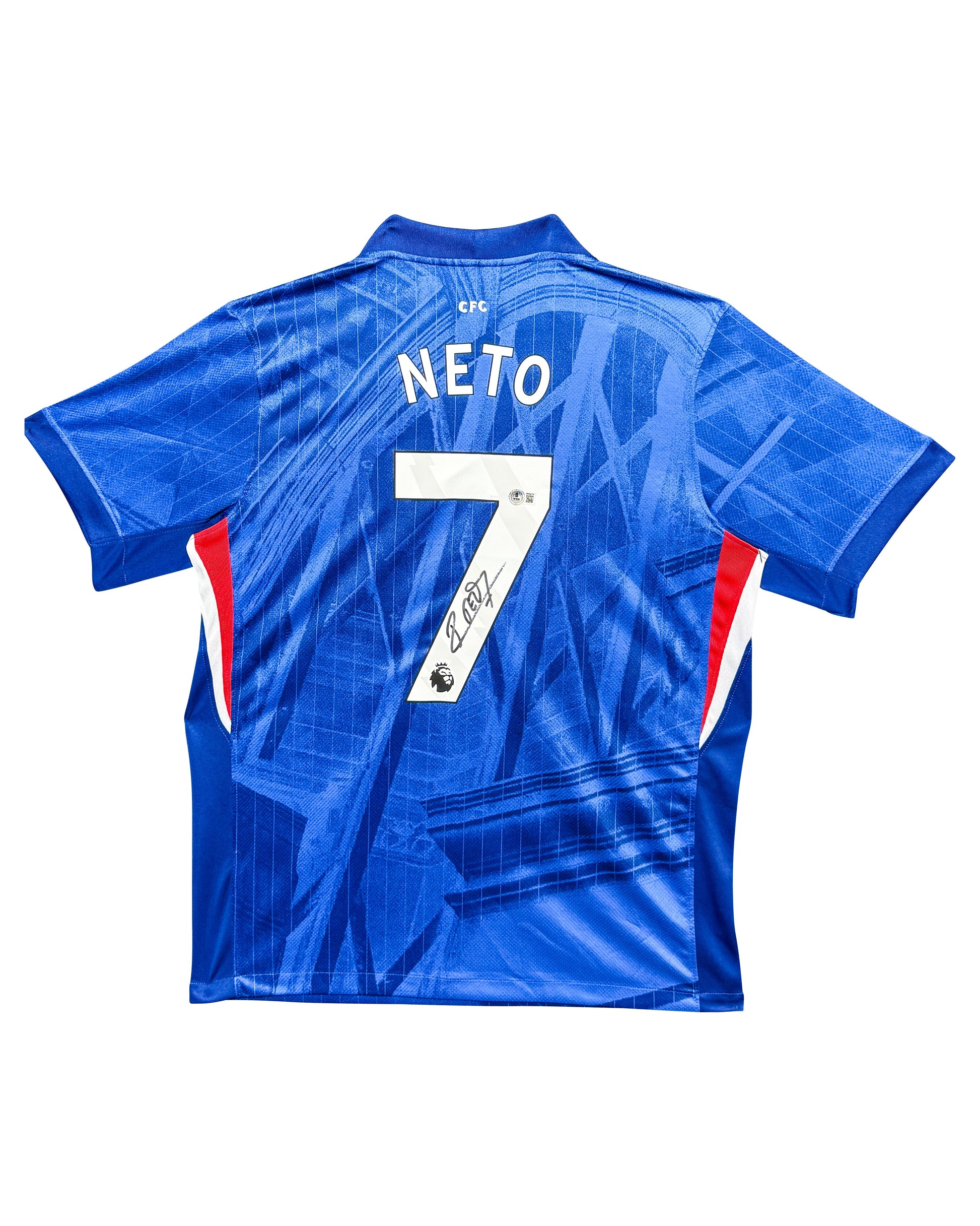 Maillot Domicile signe par Pedro Neto Chelsea FC 2024-25 Certifie par Beckett authentic-signatures