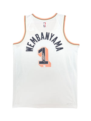 Maillot Authentique San Antonio Spurs signé par Victor Wembanyama et certifié par Fanatics authentic-signatures