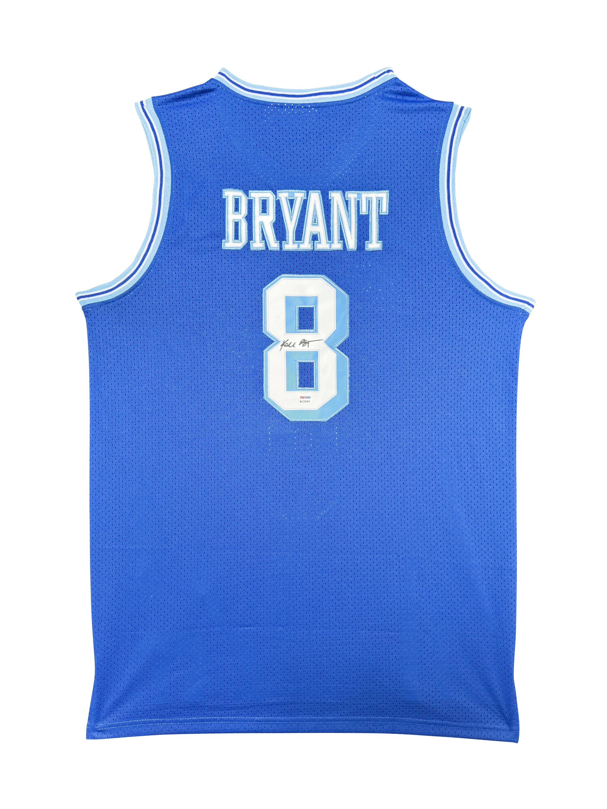 Maillot année de rookie throwback  du maillot alternatif bleu des Los Angeles Lakers signé par Kobe Bryant et certifié par PSA authentic-signatures