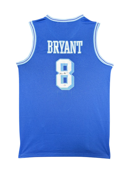 Maillot année de rookie throwback  du maillot alternatif bleu des Los Angeles Lakers signé par Kobe Bryant et certifié par PSA authentic-signatures