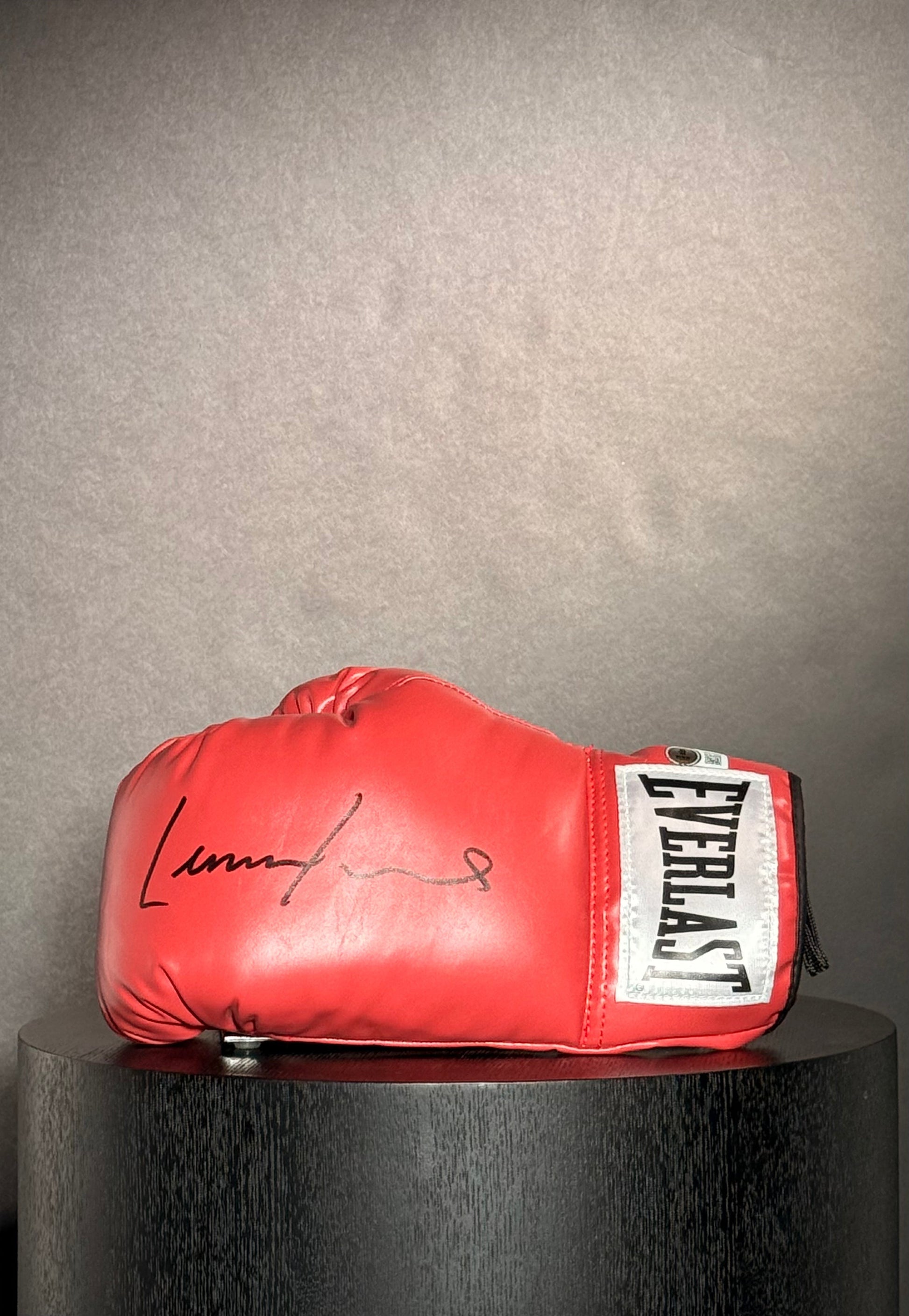Lennox Lewis Signed Everlast Boxing Glove Certified by Beckett authentic-signatures