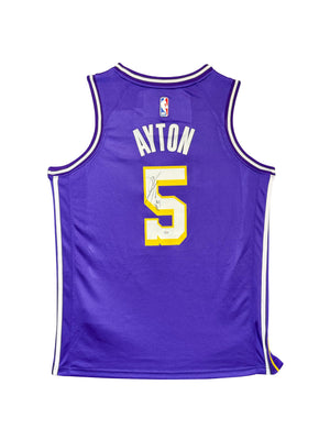 Maillot Authentique Los Angeles Lakers Exterieur signe par Deandre Ayton et certifie par PSA authentic-signatures