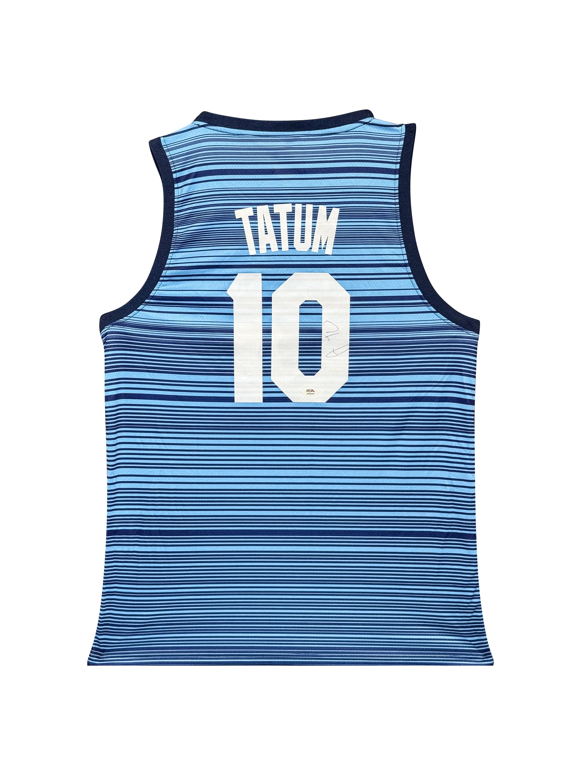 Maillot Authentique Domicile Team USA Edition Olympics Games TOKYO 2020 signe par Jayson Tatum et certifie par PSA authentic-signatures