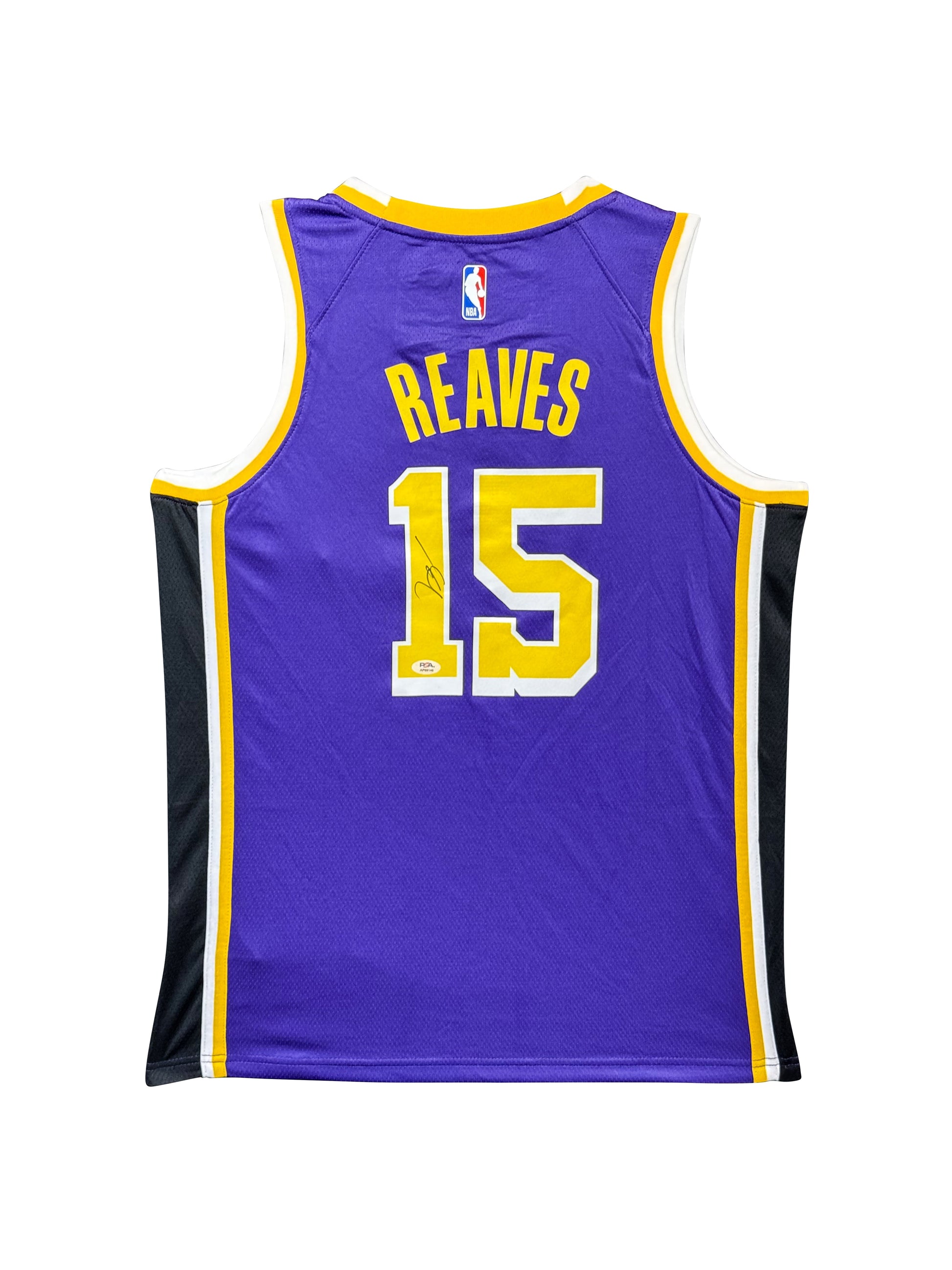 Maillot Authentique Exterieur Los Angeles Lakers signe par Austin Reaves certifie par PSA authentic-signatures