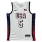 Maillot Authentique Domicile Team USA Edition Jeux Olympiques Paris 2024 signe par Anthony Edwards certifie par PSA authentic-signatures