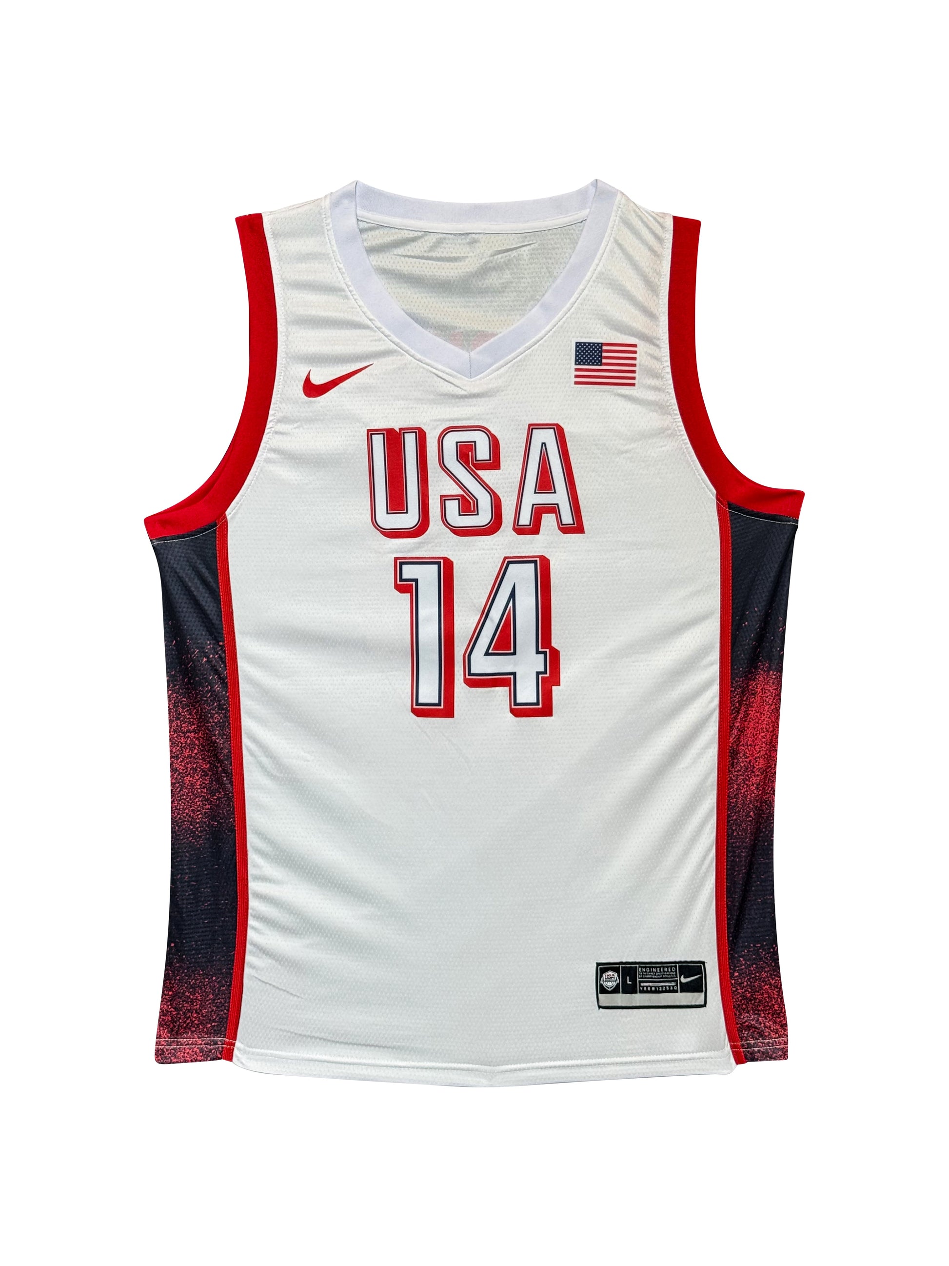 Maillot Authentique Domicile Team USA  Edition World Cup Qualifiers 2018-19  signe par Isaiah Thomas certifie par PSA authentic-signatures