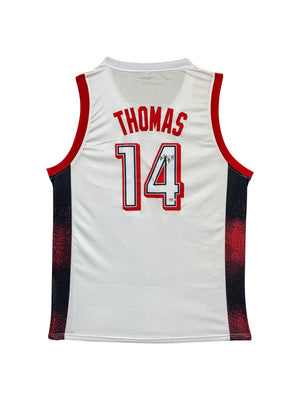 Maillot Authentique Domicile Team USA  Edition World Cup Qualifiers 2018-19  signe par Isaiah Thomas certifie par PSA authentic-signatures