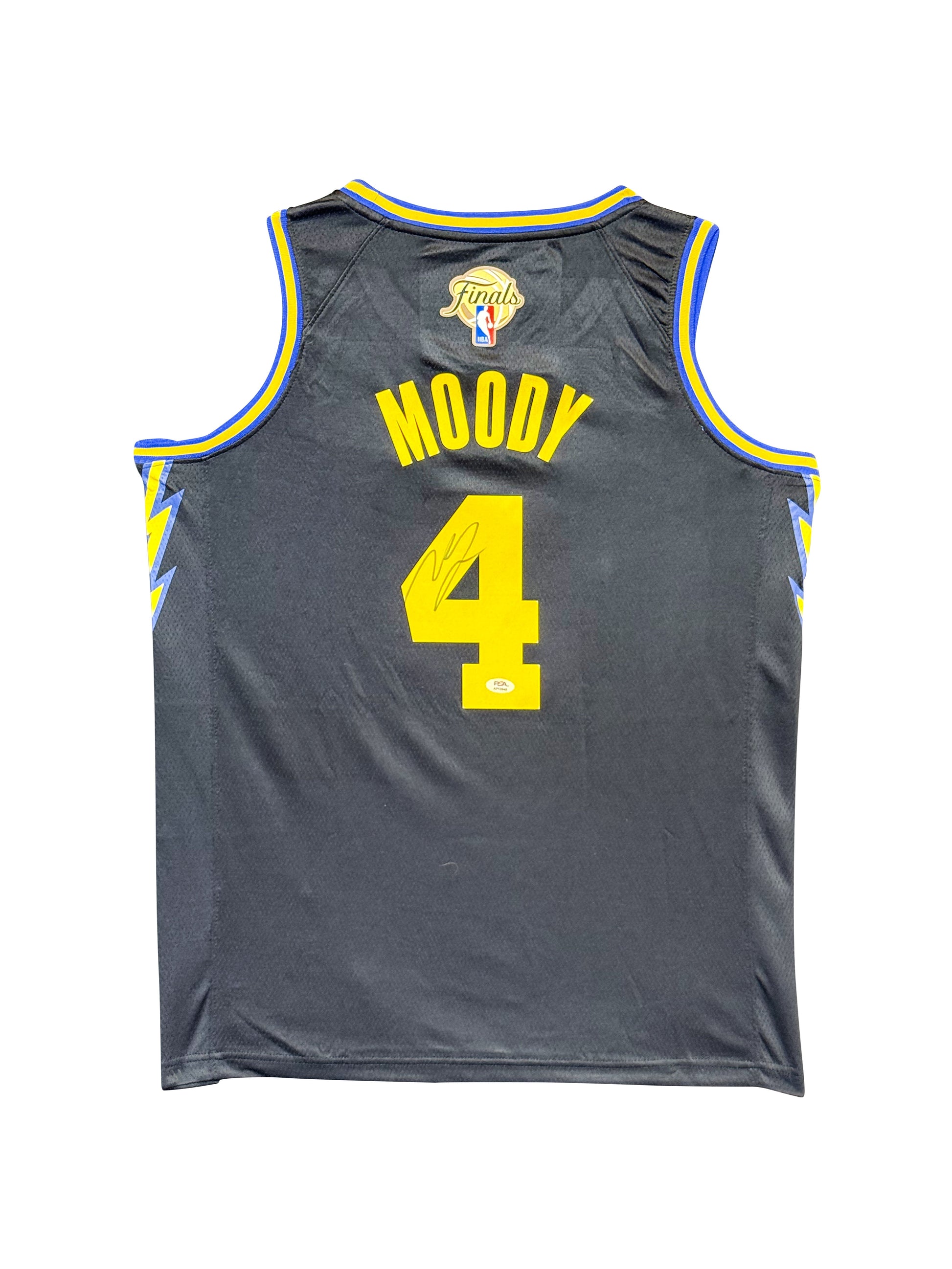 Maillot Authentique NBA Finals Golden Sate Warriors signe par Moses Moody et certifie par PSA authentic-signatures
