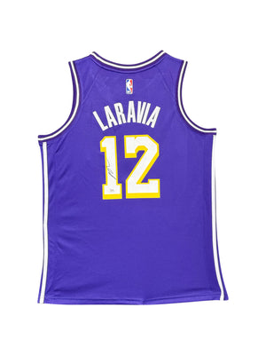 Maillot Authentique Exterieur Los Angeles Lakers signe par Jake LaRavia certifie par PSA authentic-signatures