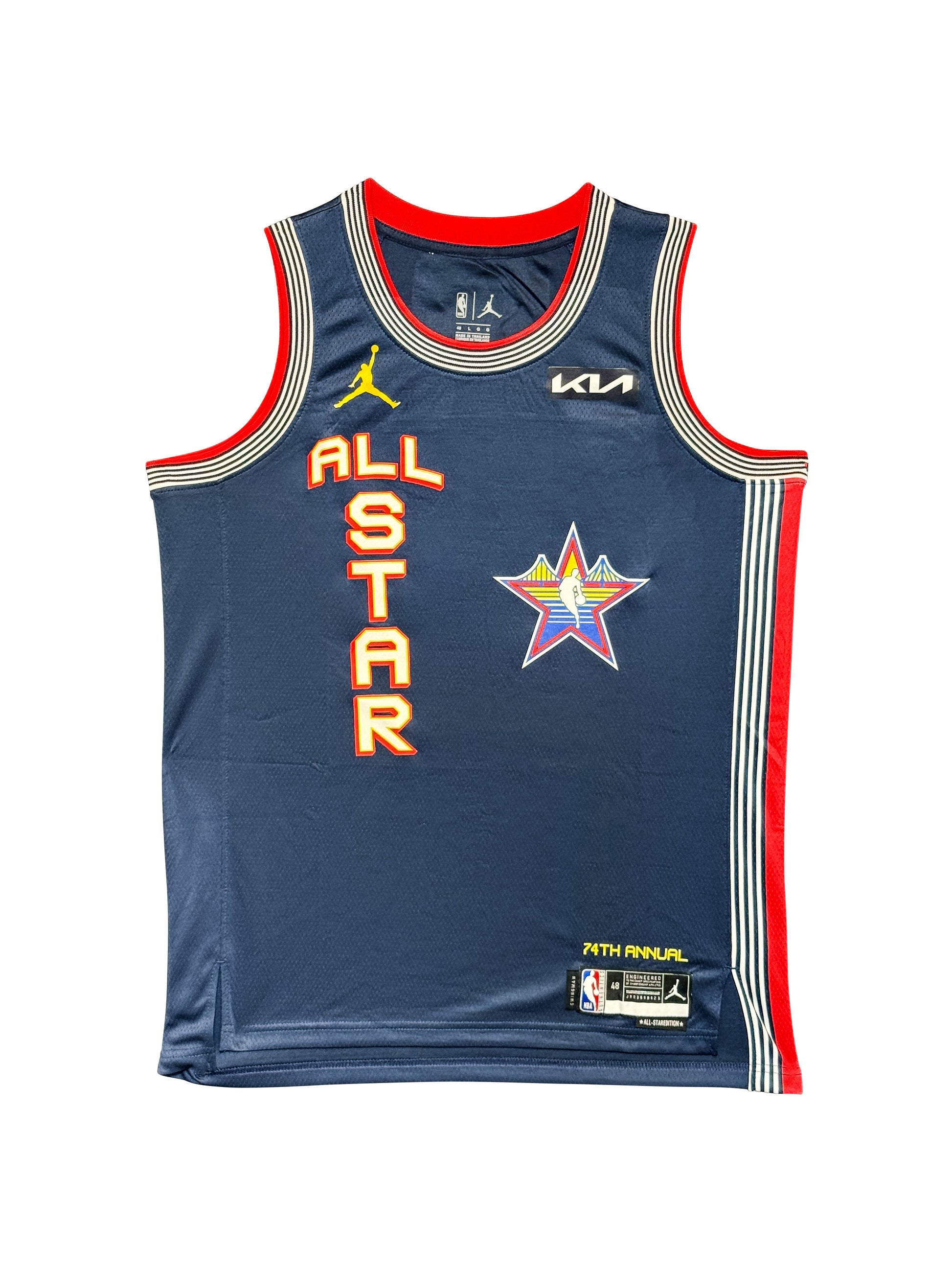 Maillot Authentique All Star Game 2025 signé par Anthony Edwards certifié par Beckett authentic-signatures